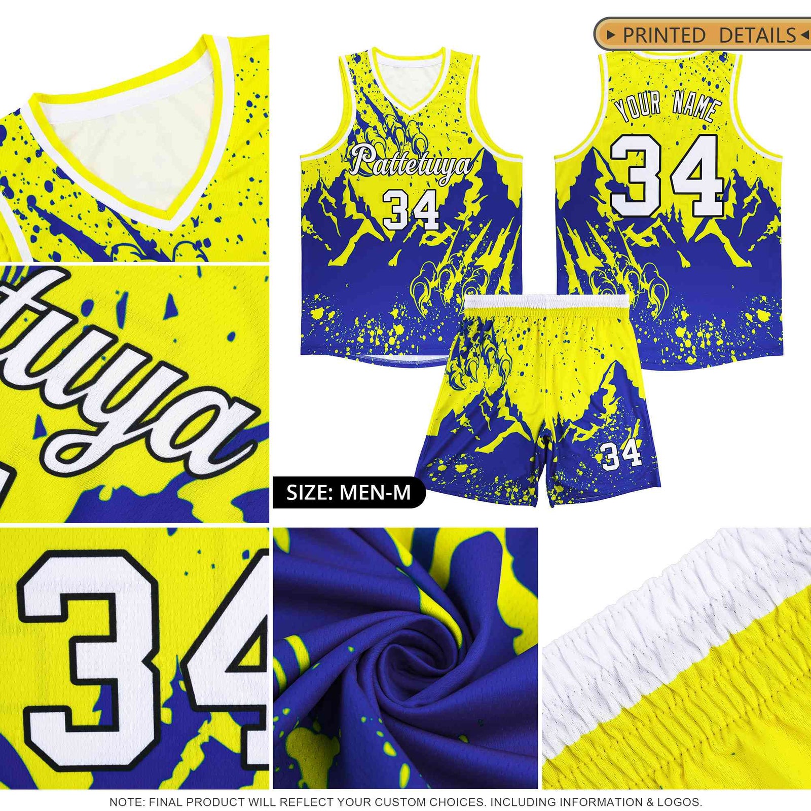 Custom Black Pink Snow Mountain Beast Pattern Sports Uniform Basketball Jersey