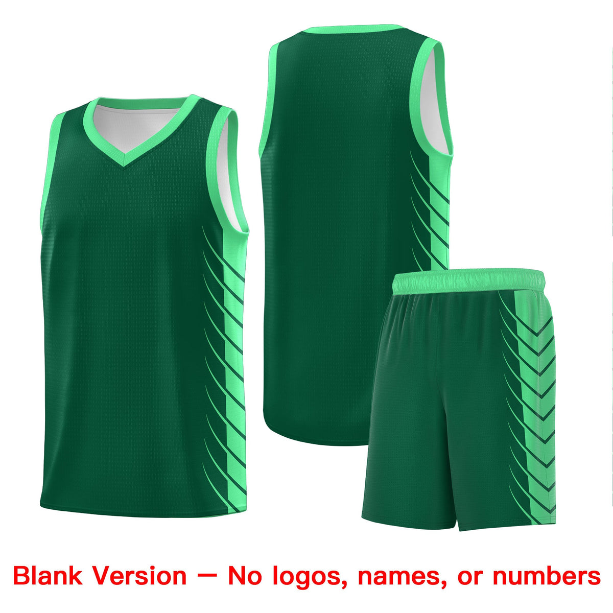 Custom Kelly Green Green Personalized Side Symmetrical Line Pattern Sports Uniform Basketball Jersey| KXKSHOP