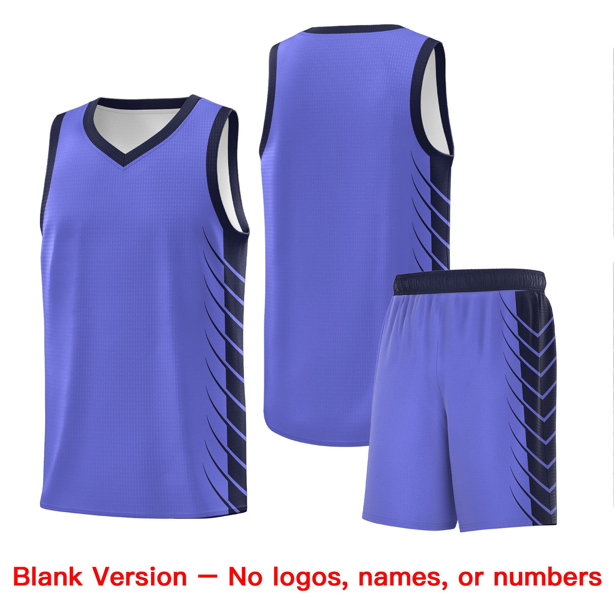 Custom Purple Navy Personalized Side Symmetrical Line Pattern Sports Uniform Basketball Jersey| KXKSHOP