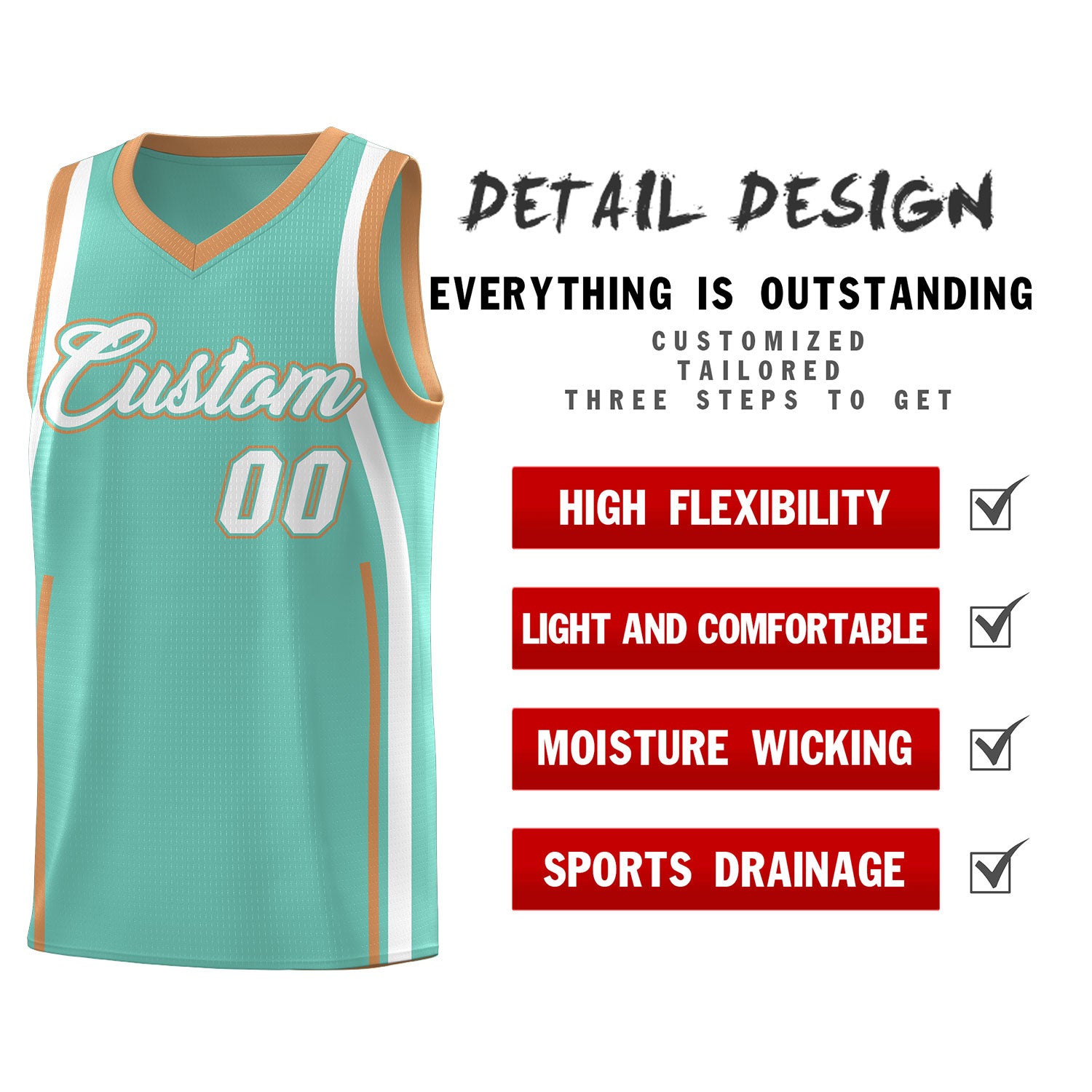 Custom Bright Green Buckskin Brown-White Ribbon Pattern Basketball Kits