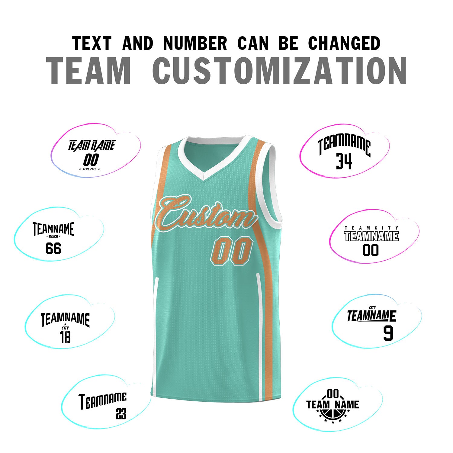 Custom Bright Green Buckskin Brown-White Ribbon Pattern Basketball Kits