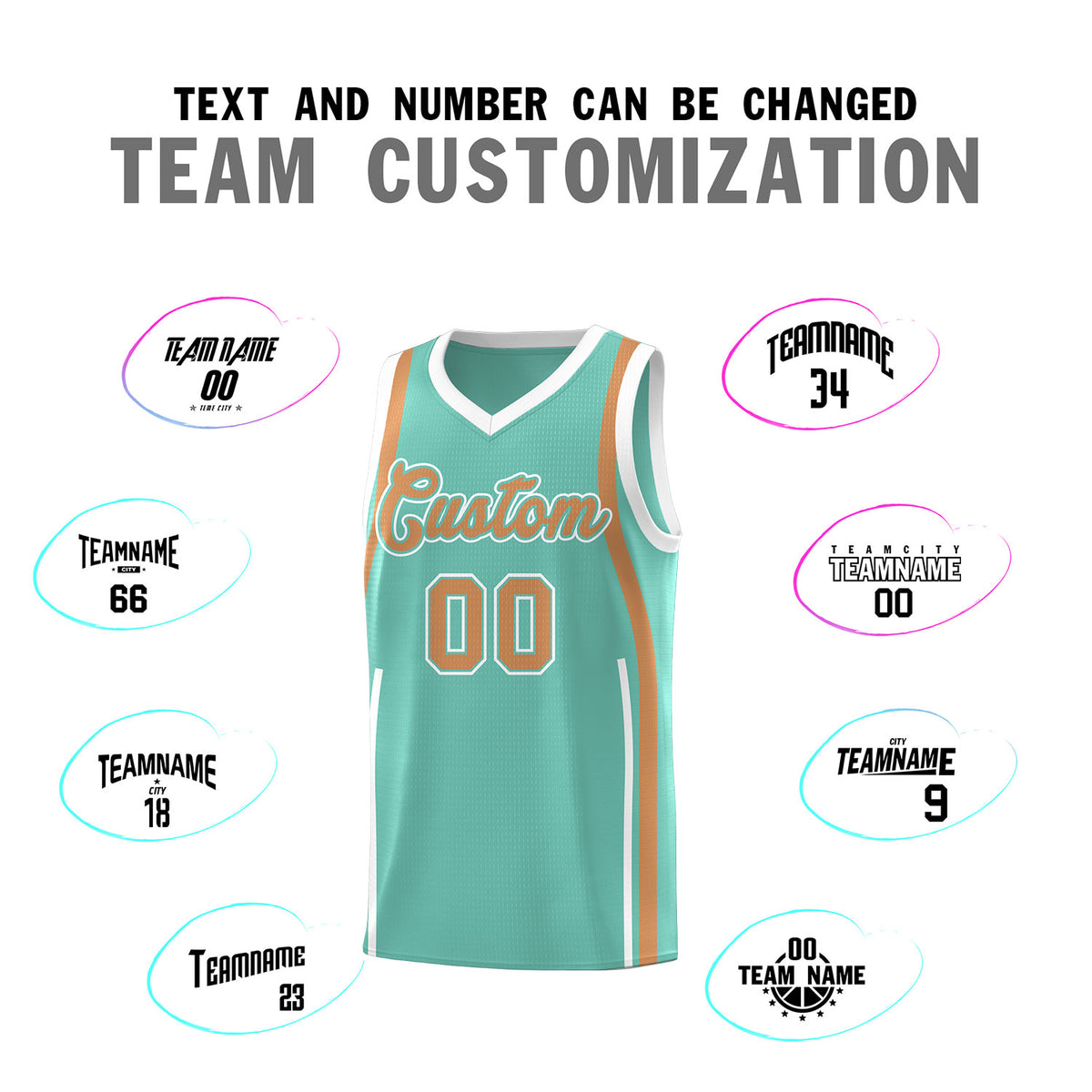 Custom Bright Green Buckskin Brown AND White Basketball Jersey