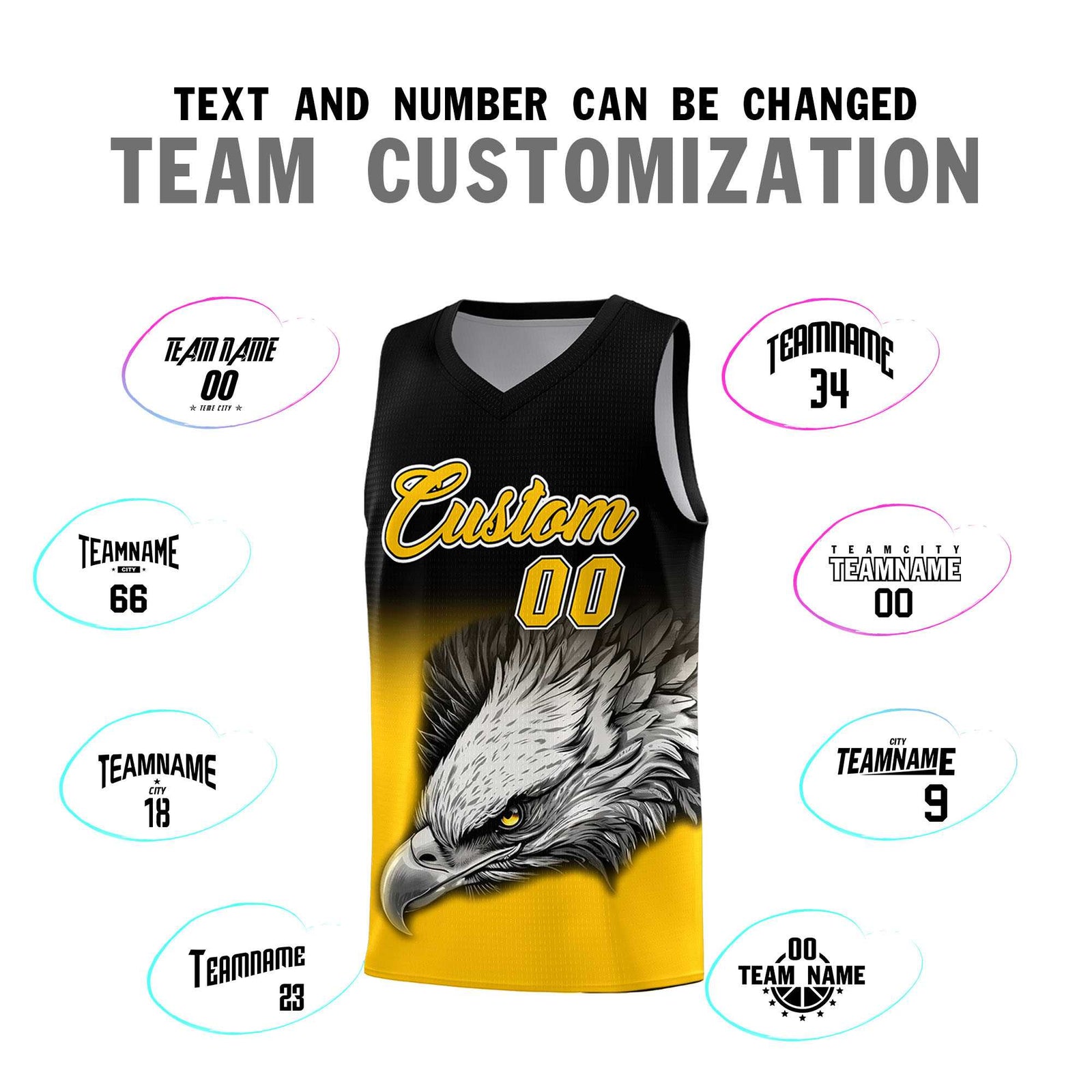 Custom Gray Green Basketball Kits with Eagle Pattern