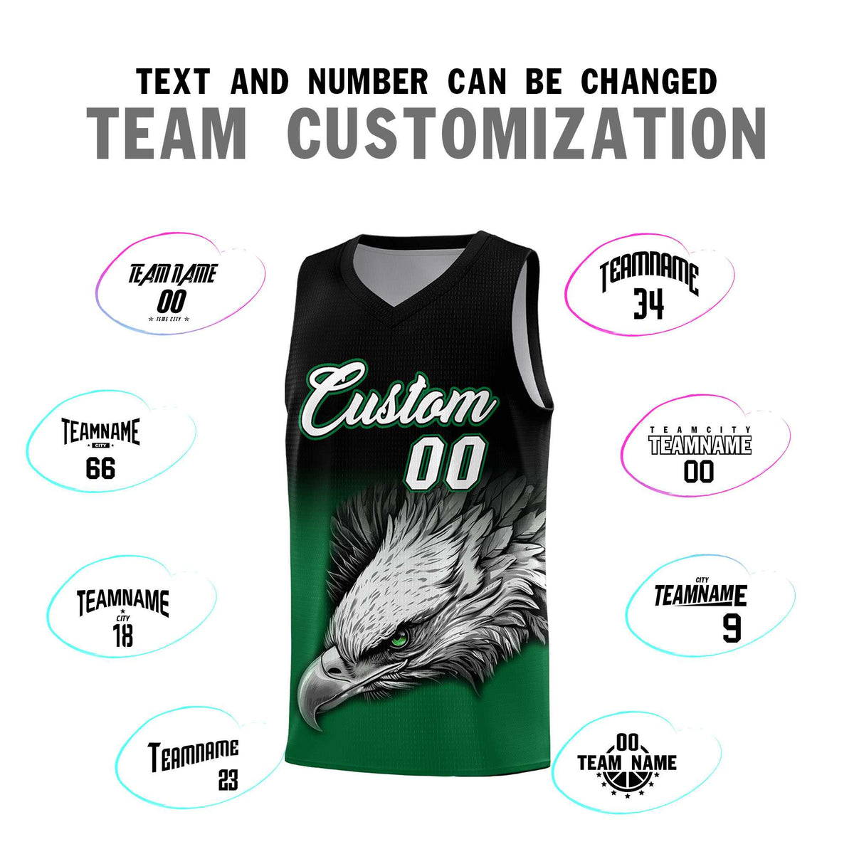 Custom Gray Pink Basketball Kits with Eagle Pattern