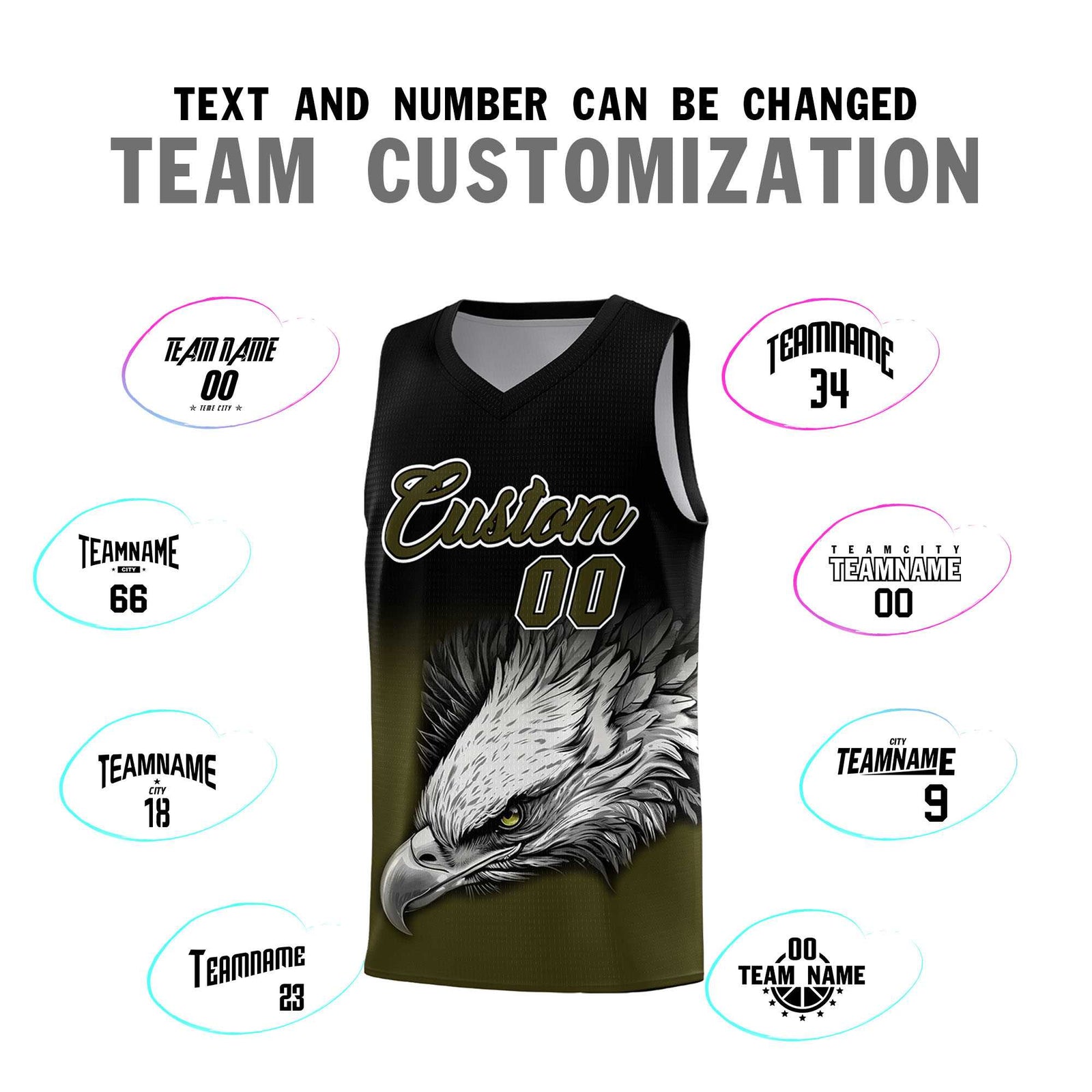 Custom Aqua Purple Basketball Kits with Eagle Pattern