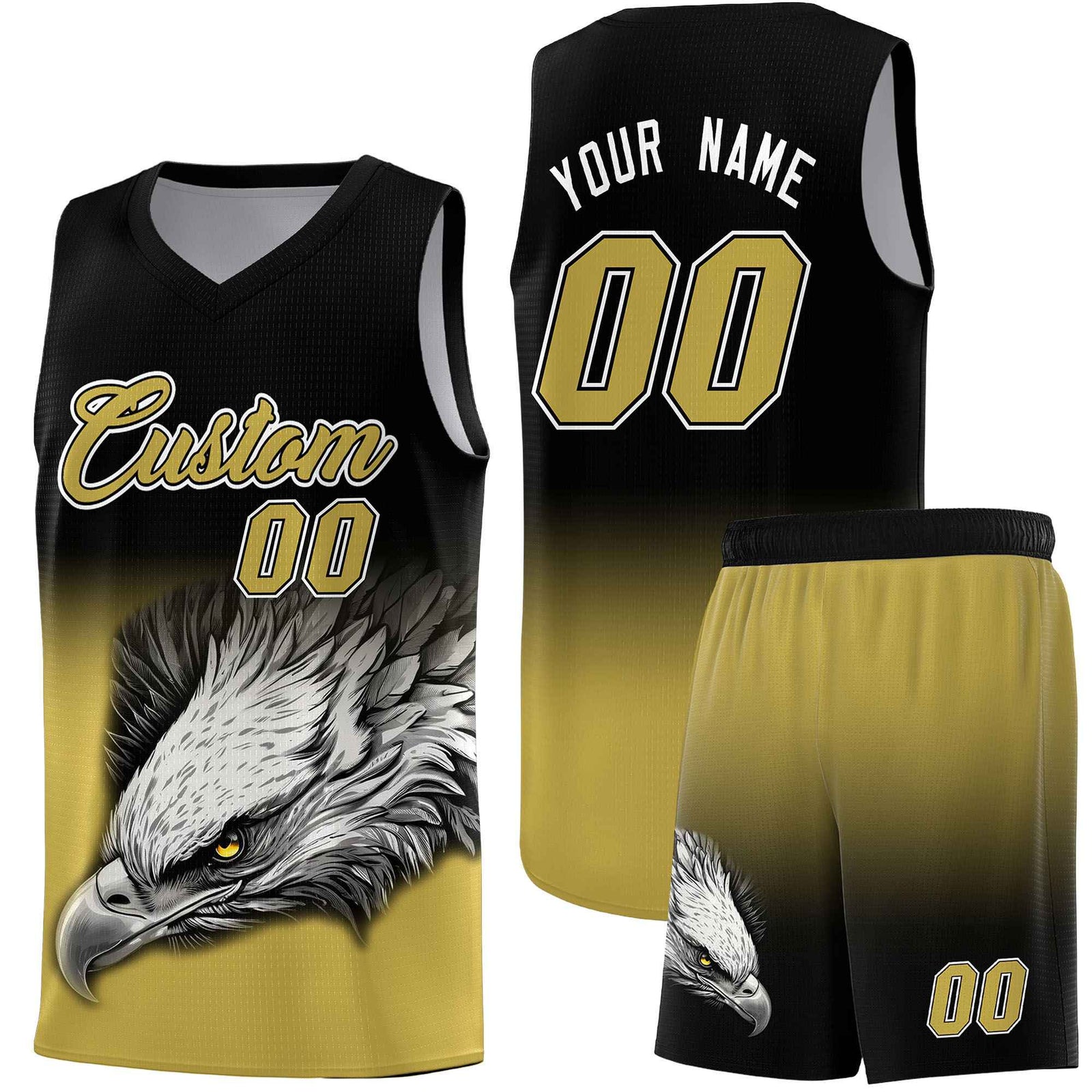 Custom Pink Purple Basketball Kits with Eagle Pattern