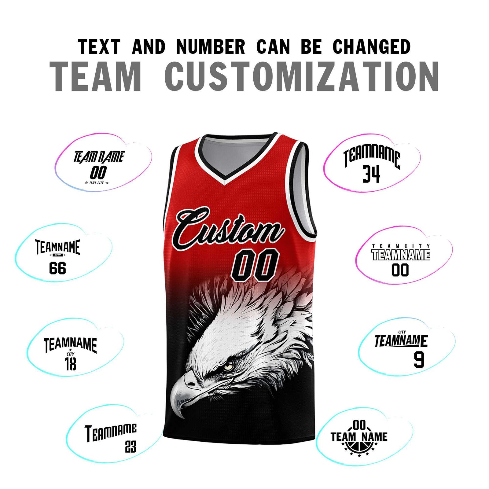 Custom Royal Yellow Basketball Kits with Eagle Pattern