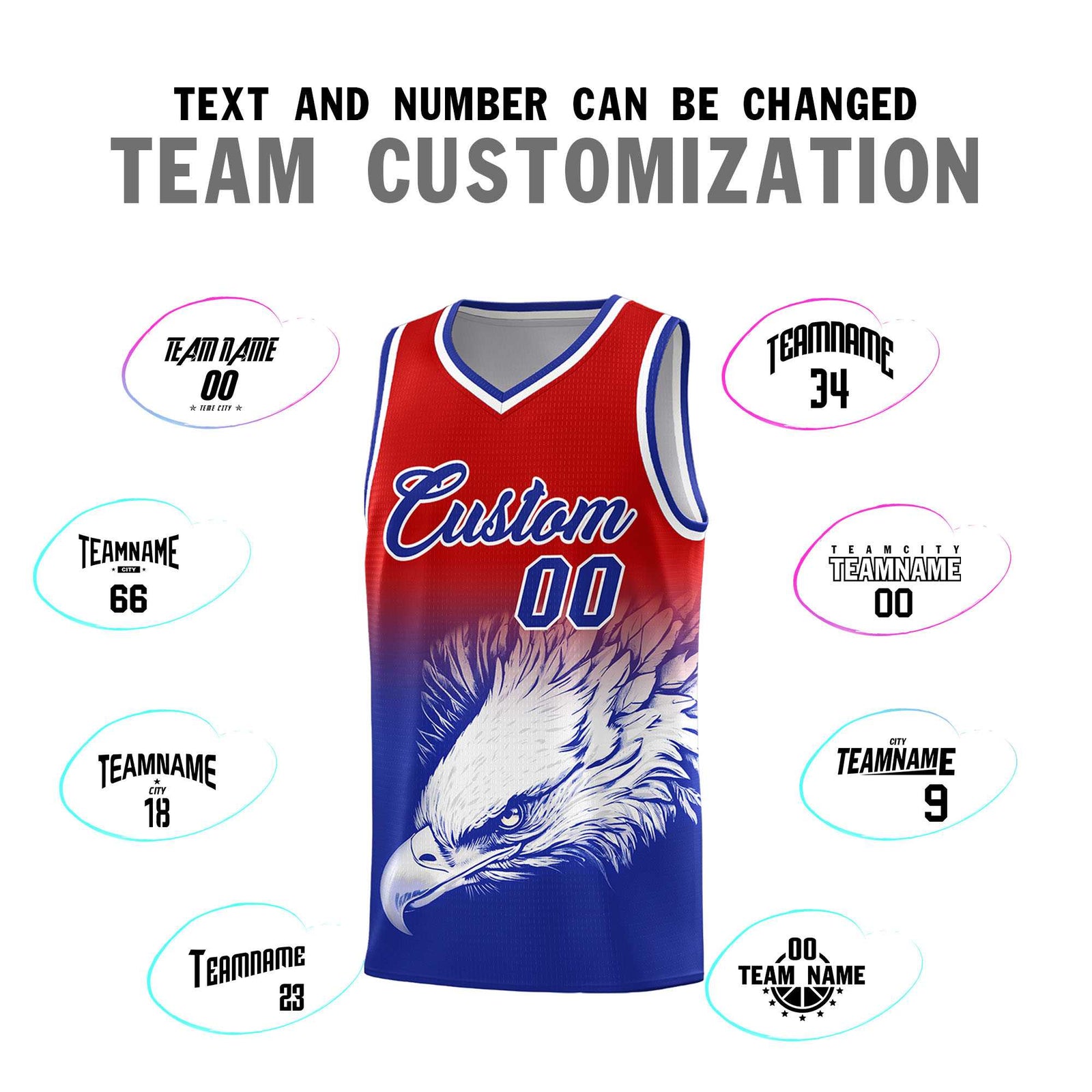 Custom Navy Gray Basketball Kits with Eagle Pattern