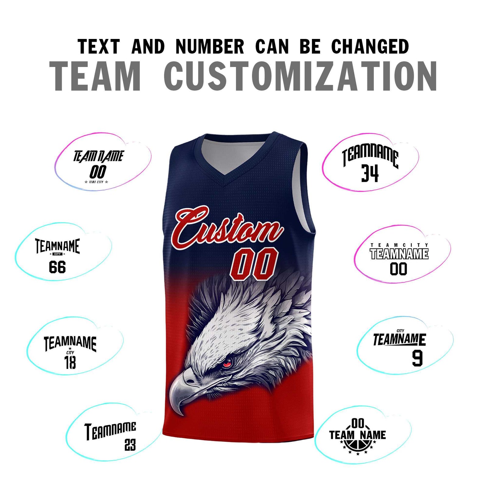 Custom Navy Neon Green Basketball Kits with Eagle Pattern