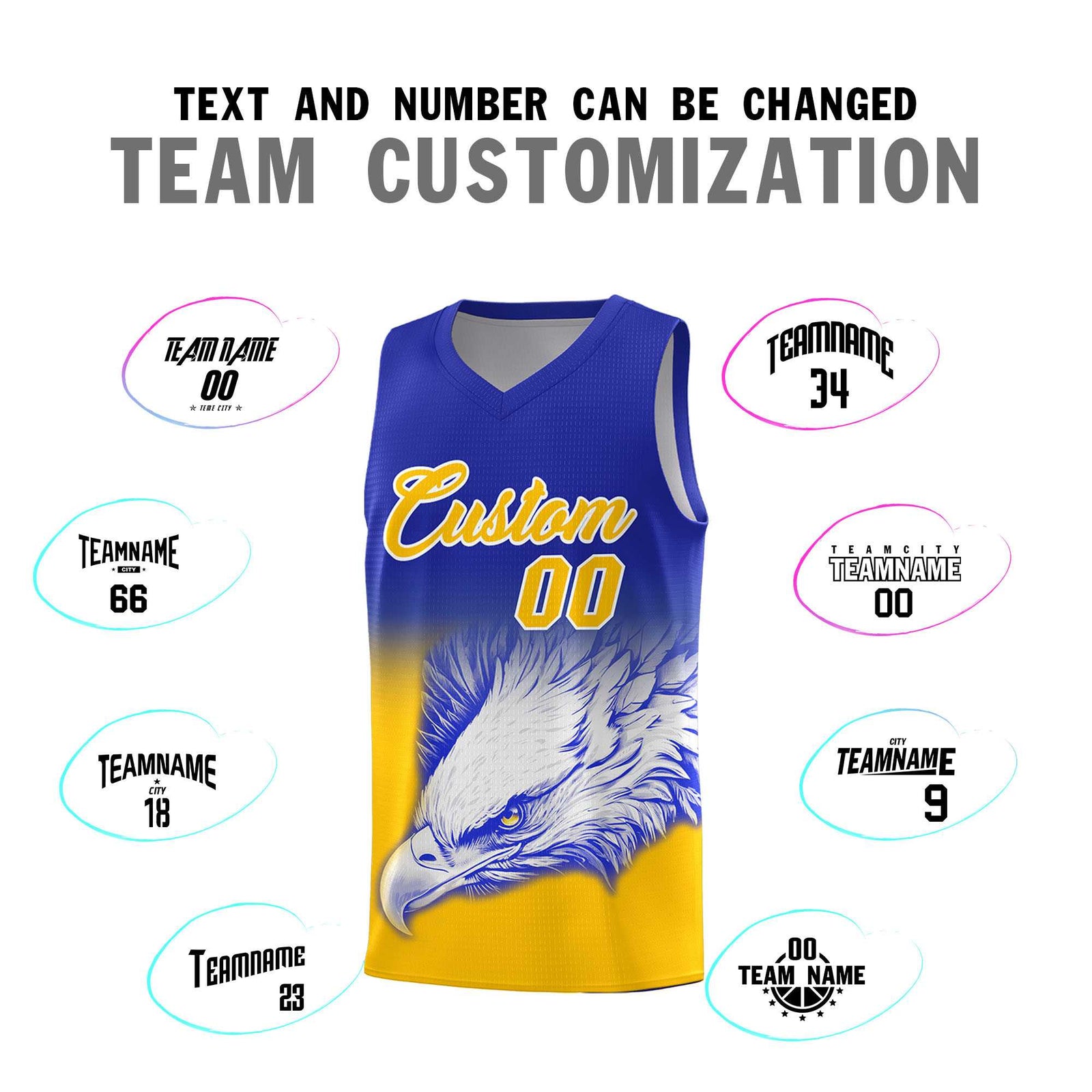 Custom Red Black Basketball Kits with Eagle Pattern