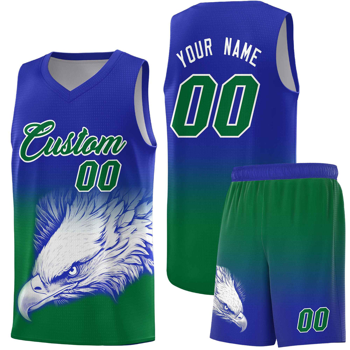 Custom Black Crimson Basketball Kits with Eagle Pattern