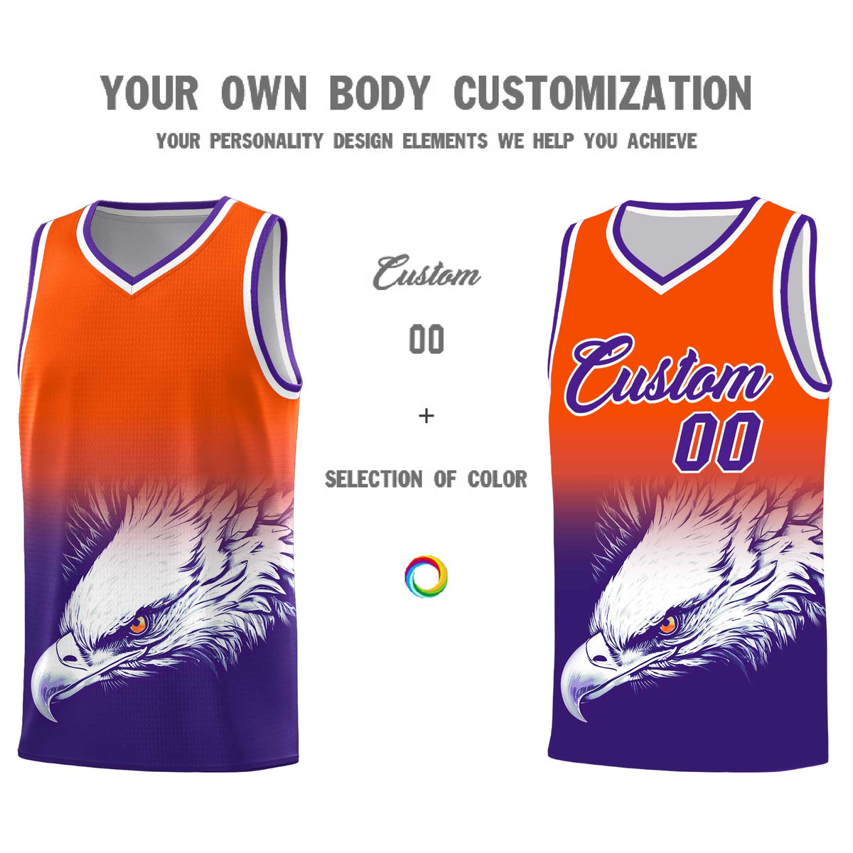 Custom Black Pink Basketball Kits with Eagle Pattern