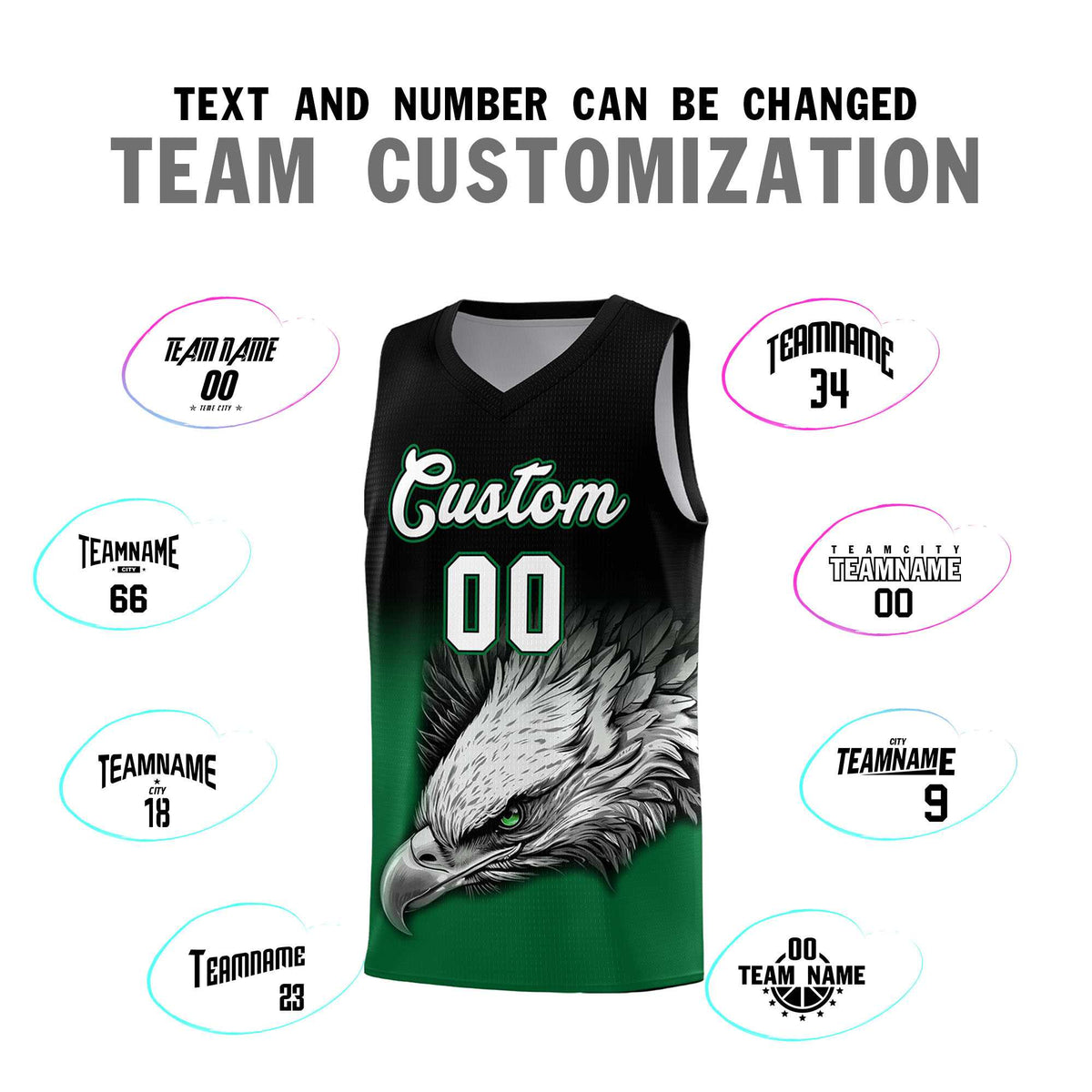 Custom Gray Pink Basketball Kits with Eagle Pattern