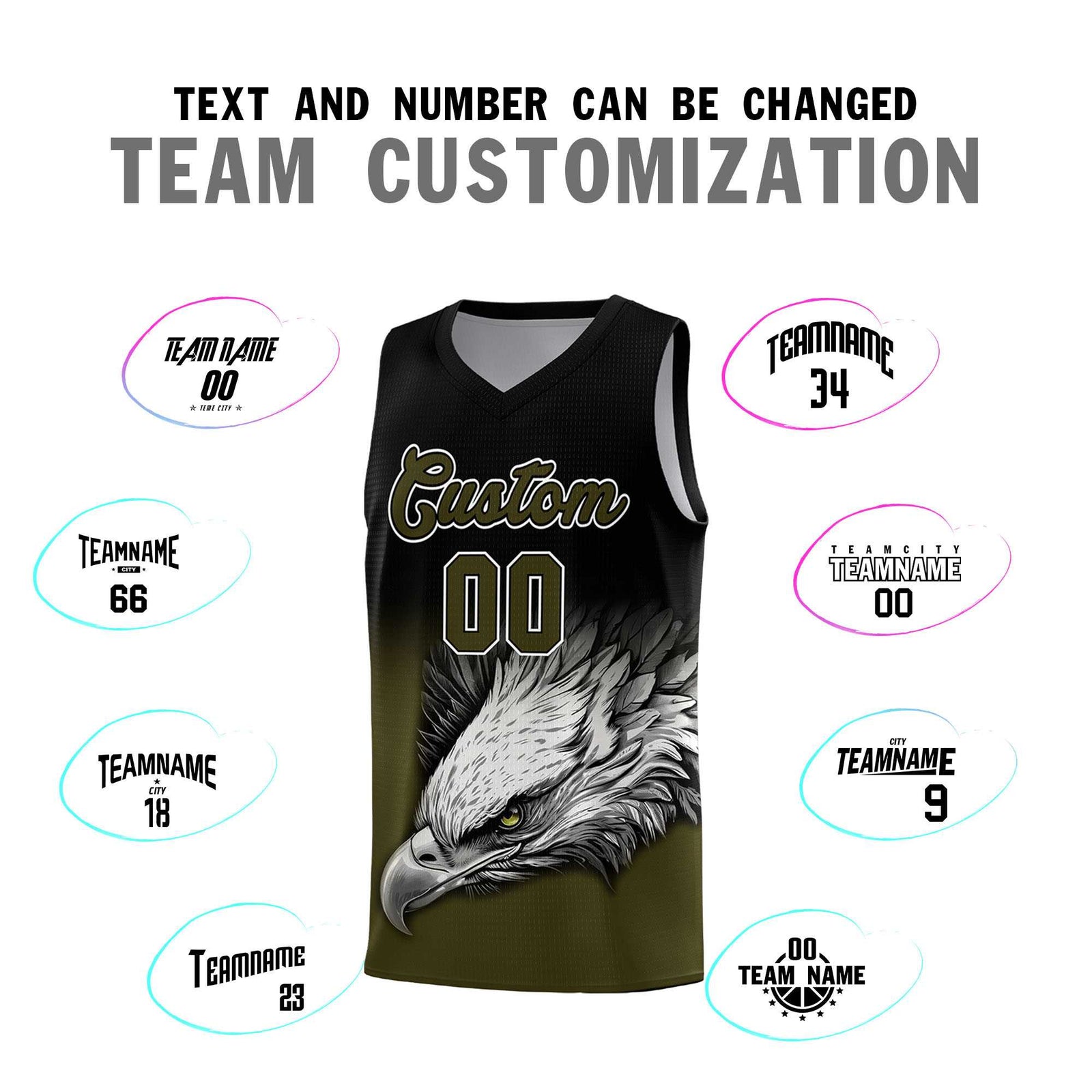 Custom Aqua Purple Basketball Kits with Eagle Pattern