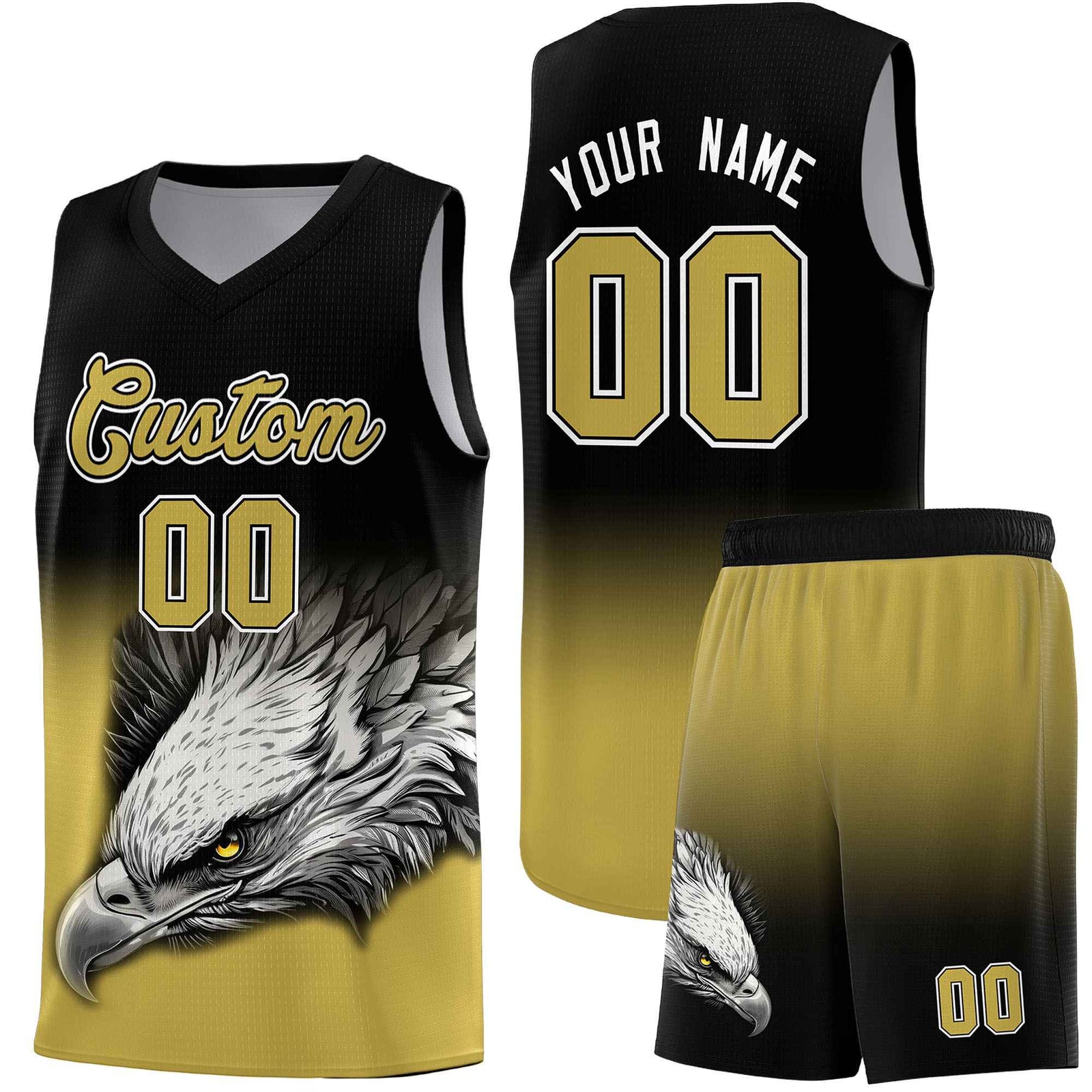 Custom Pink Purple Basketball Kits with Eagle Pattern