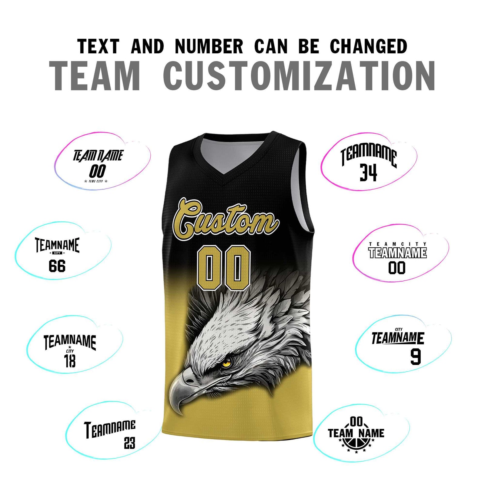 Custom Pink Purple Basketball Kits with Eagle Pattern