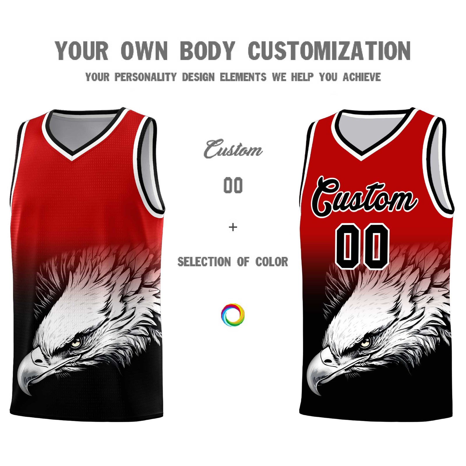 Custom Royal Yellow Basketball Kits with Eagle Pattern