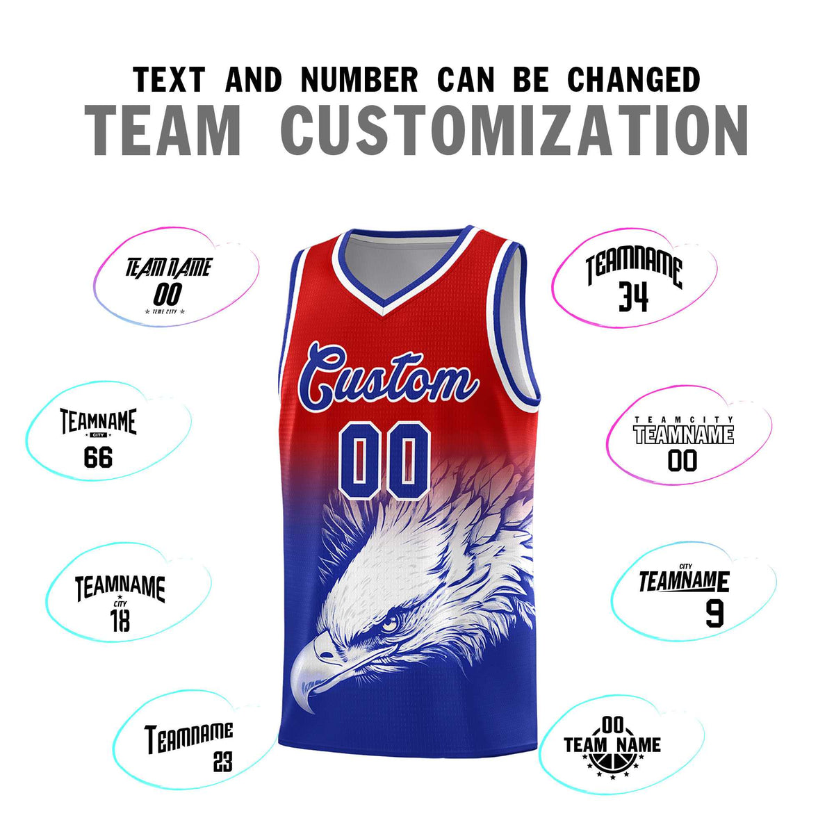 Custom Navy Gray Basketball Kits with Eagle Pattern