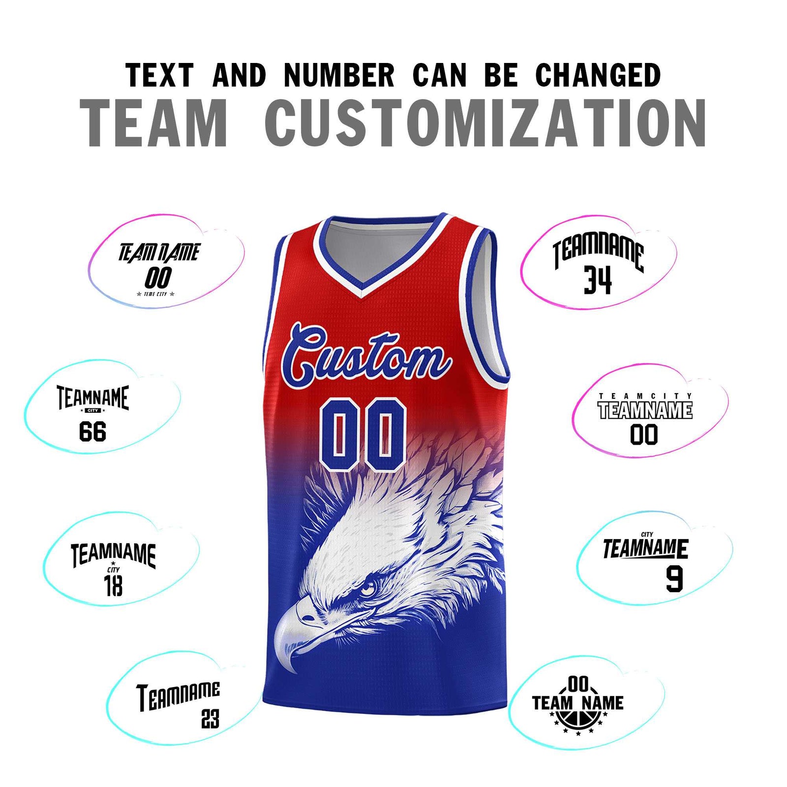 Custom Navy Gray Basketball Kits with Eagle Pattern