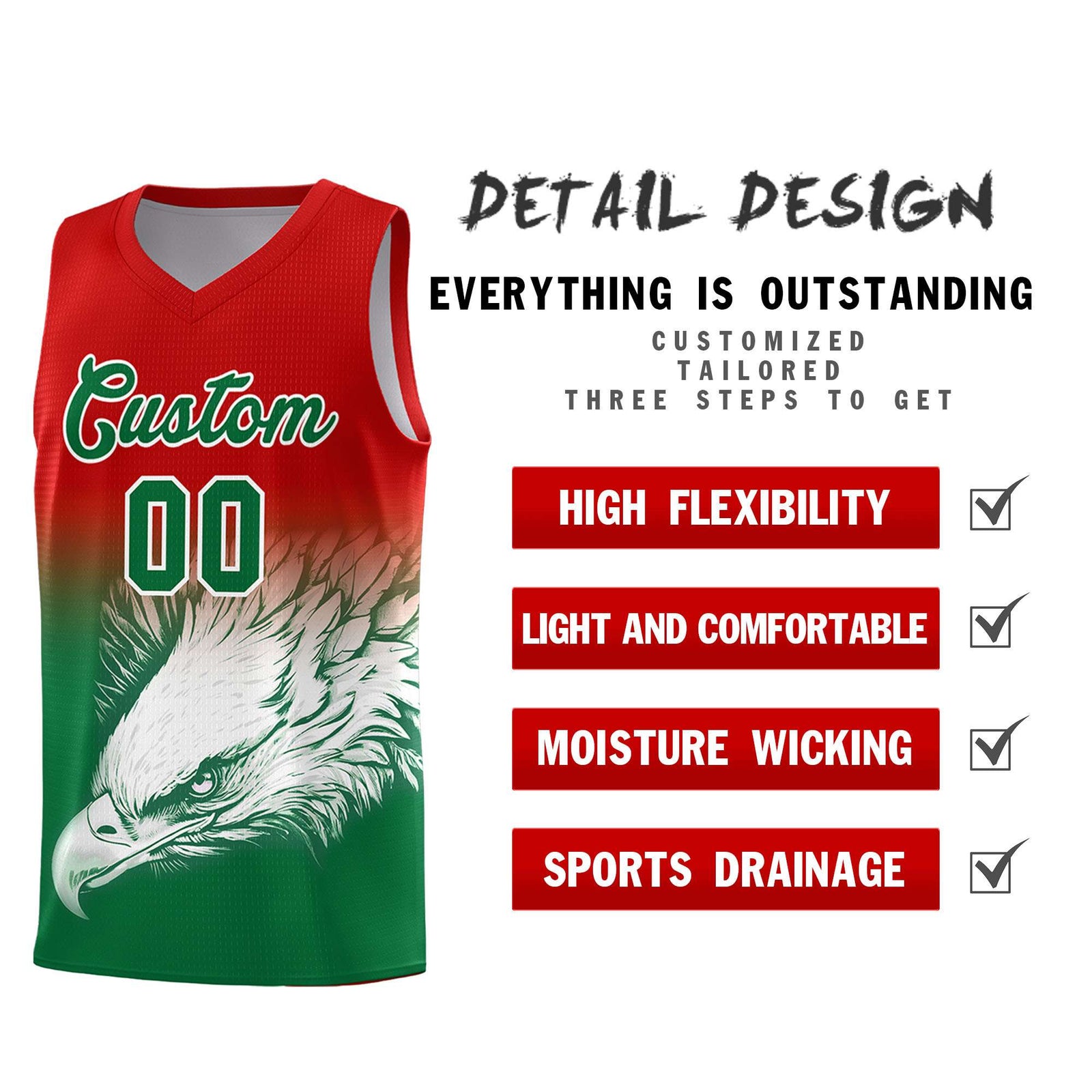 Custom Navy Powder Blue Basketball Kits with Eagle Pattern