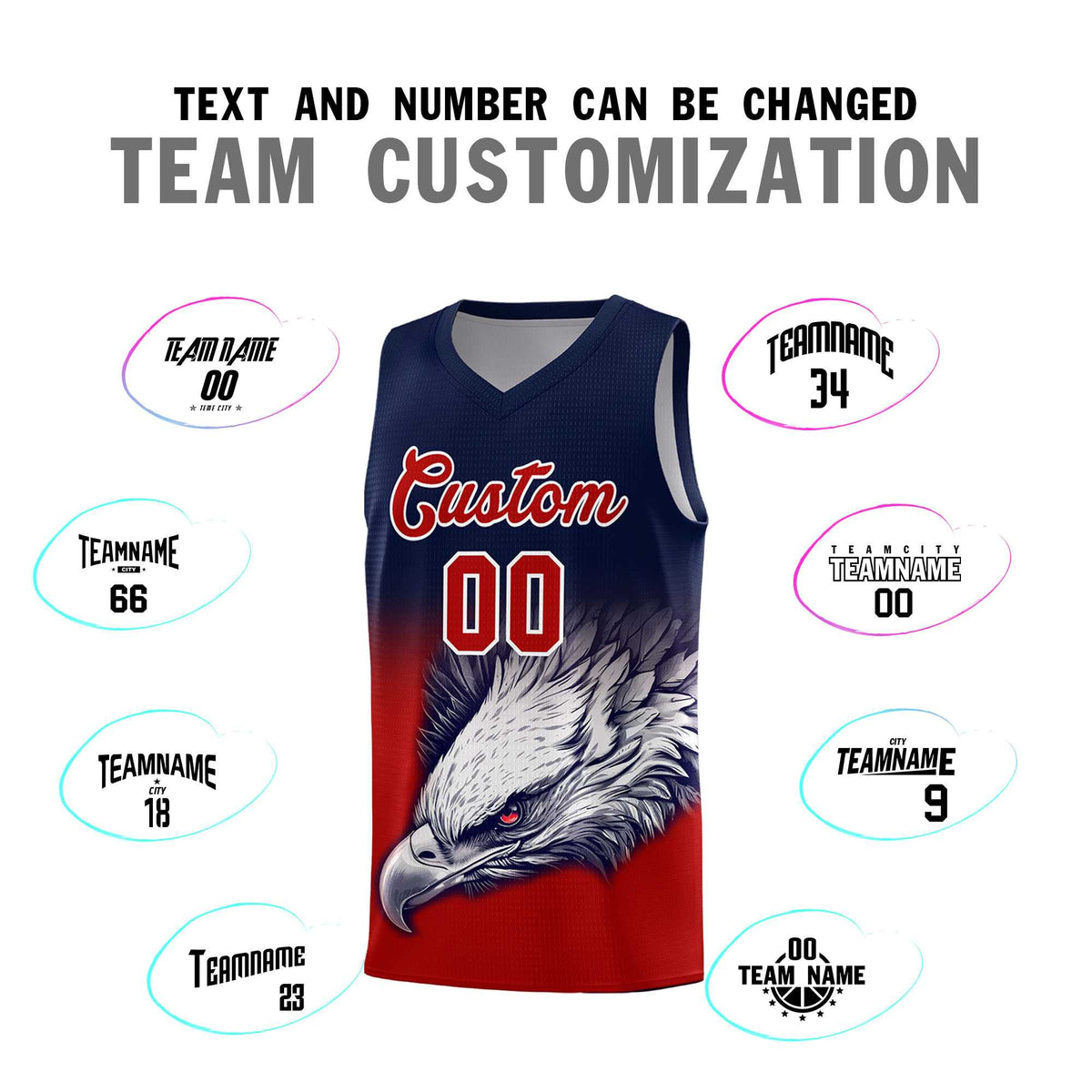 Custom Navy Neon Green Basketball Kits with Eagle Pattern