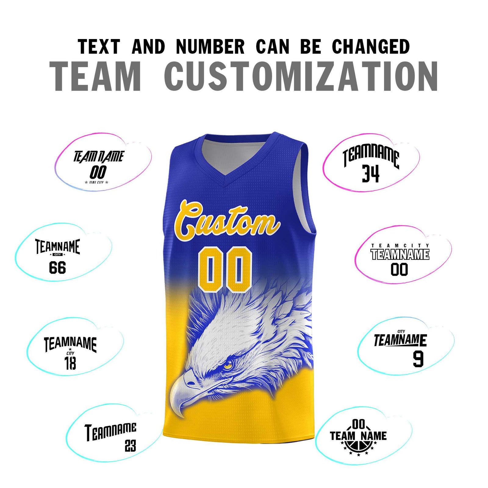 Custom Red Black Basketball Kits with Eagle Pattern