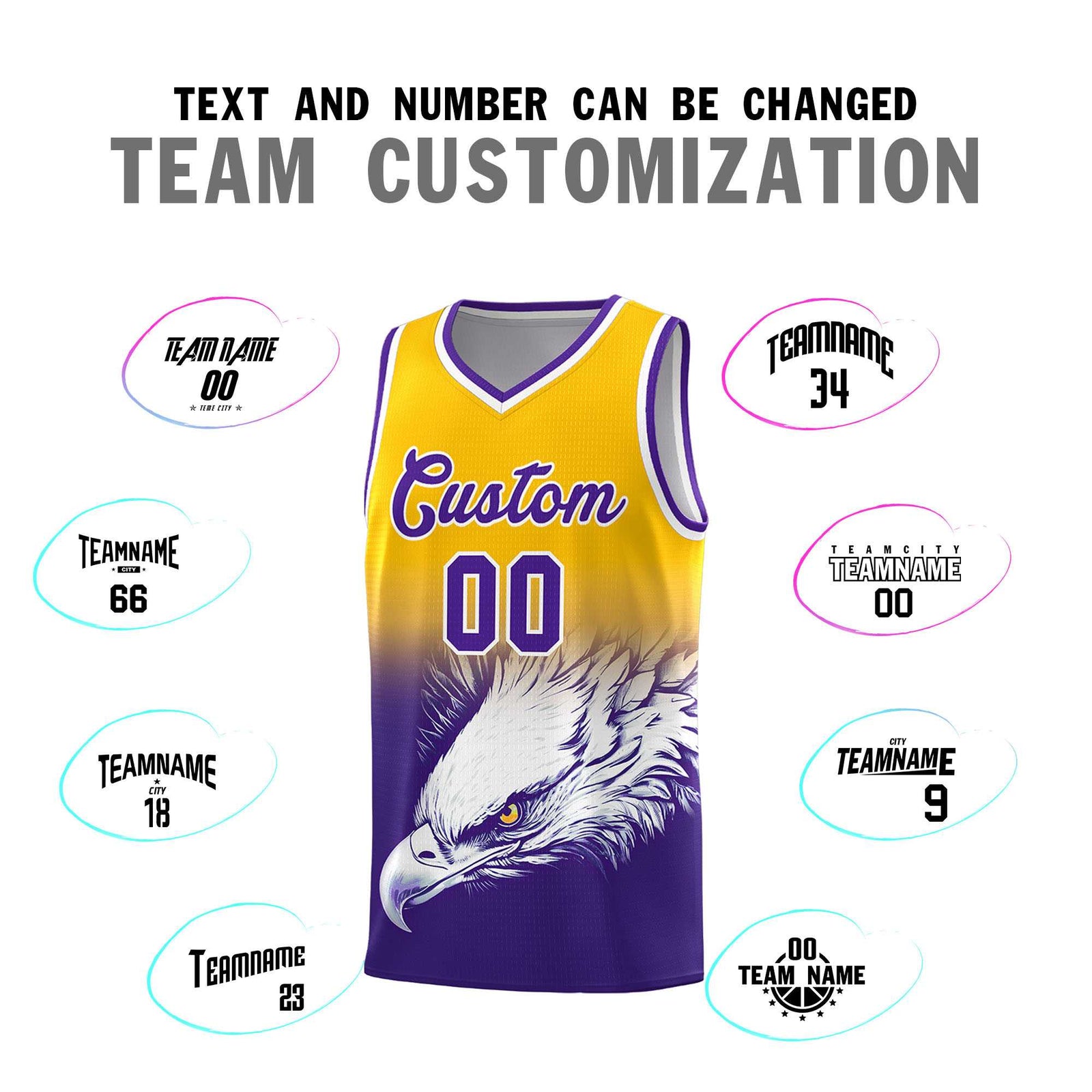 Custom Black Gray Basketball Kits with Eagle Pattern