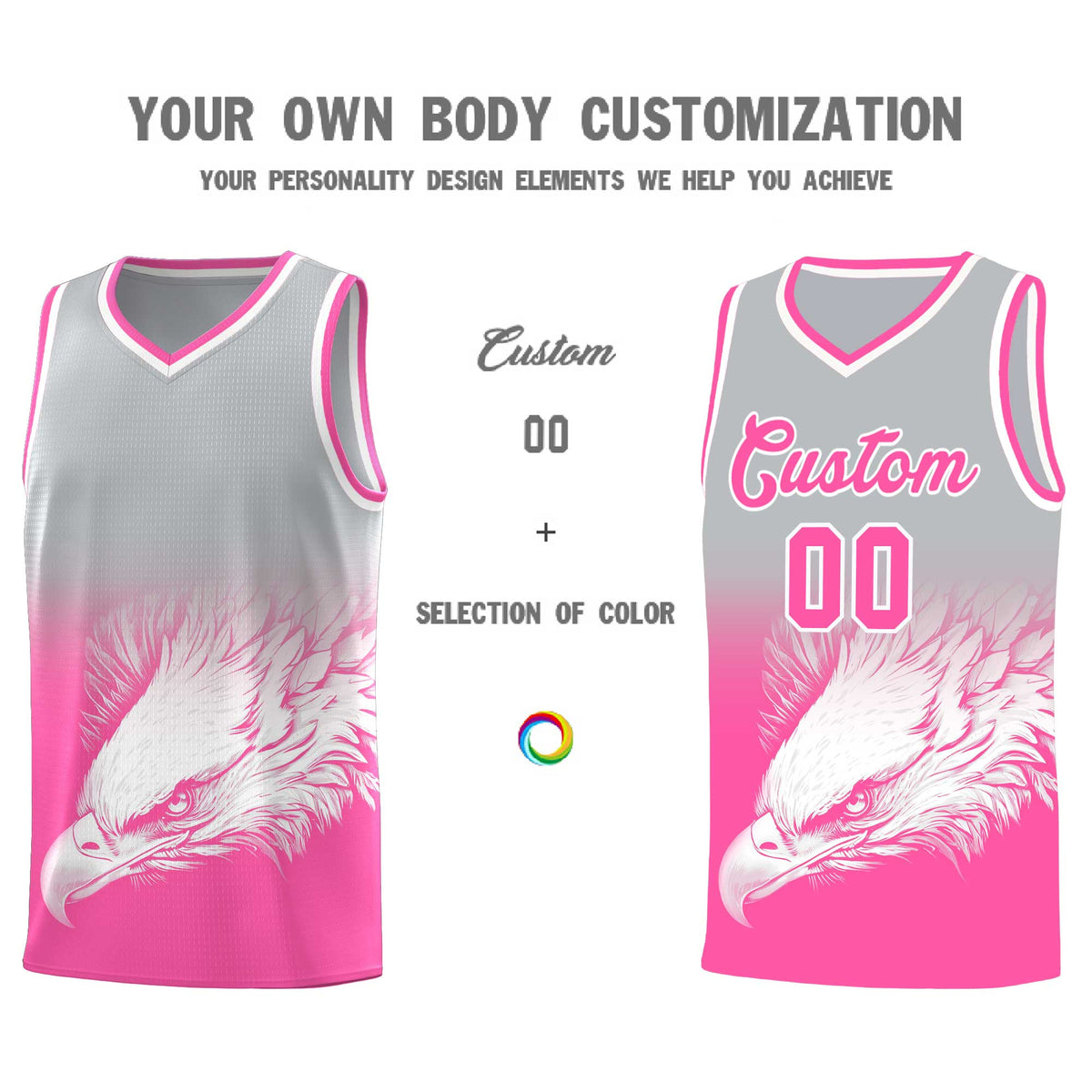 Custom Black Kelly Green Basketball Kits with Eagle Pattern