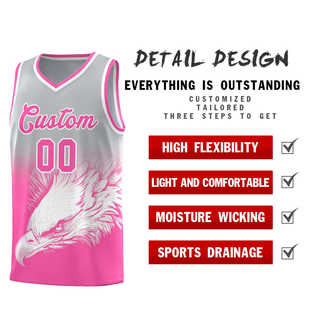 Custom Black Kelly Green Basketball Kits with Eagle Pattern