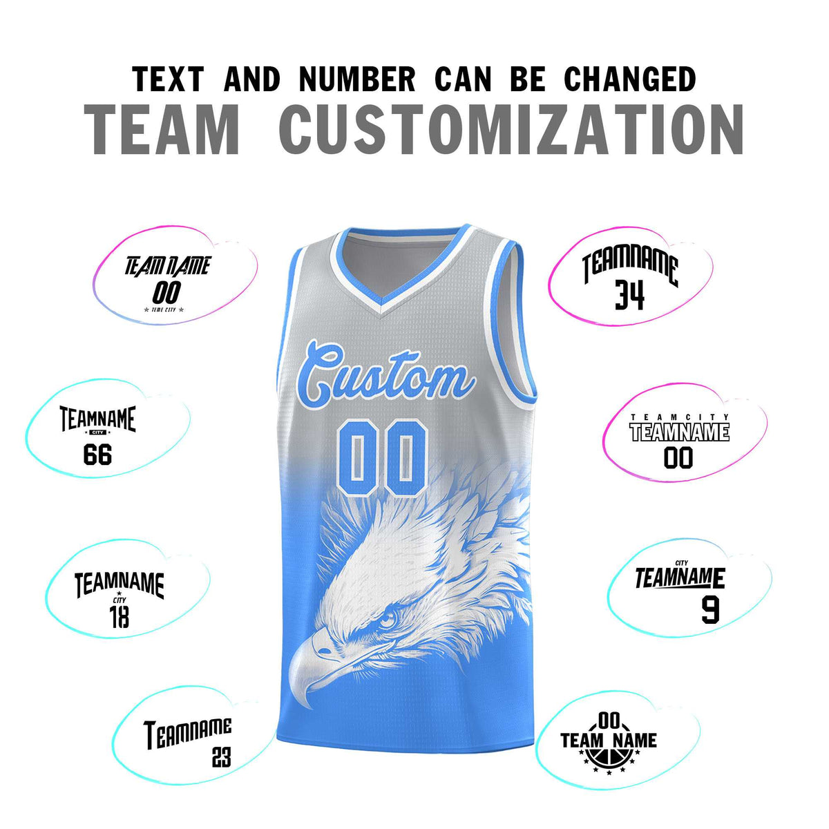 Custom Black Yellow Basketball Kits with Eagle Pattern