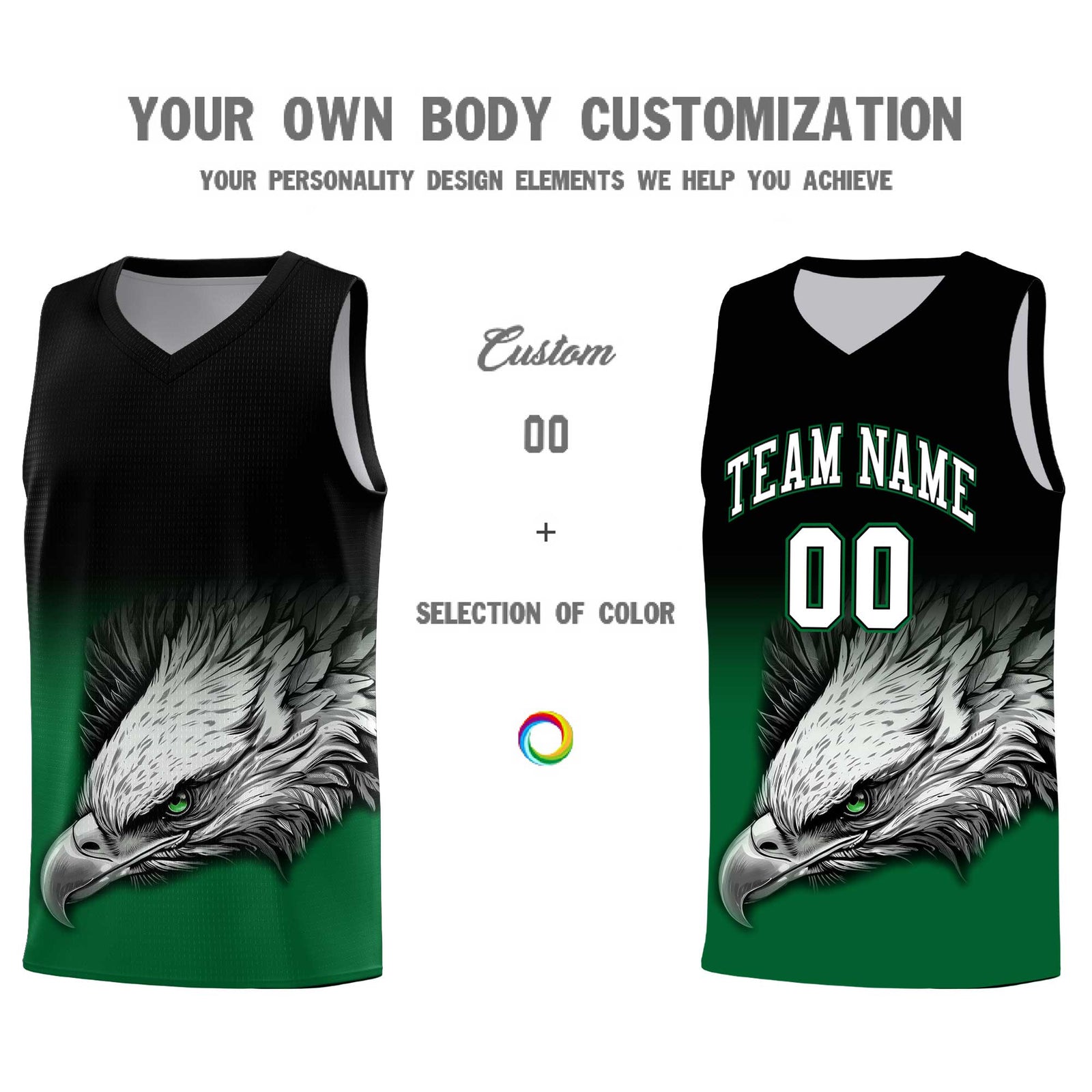 Custom Gray Pink Basketball Kits with Eagle Pattern