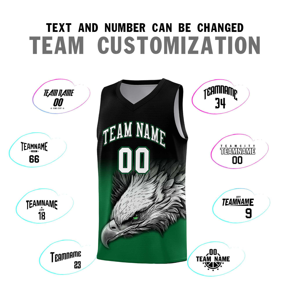 Custom Gray Pink Basketball Kits with Eagle Pattern