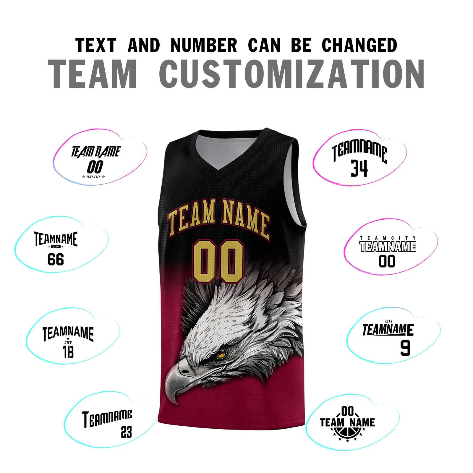 Custom Royal Kelly Green Basketball Kits with Eagle Pattern