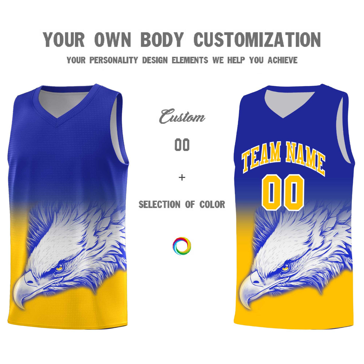 Custom Red Black Basketball Kits with Eagle Pattern