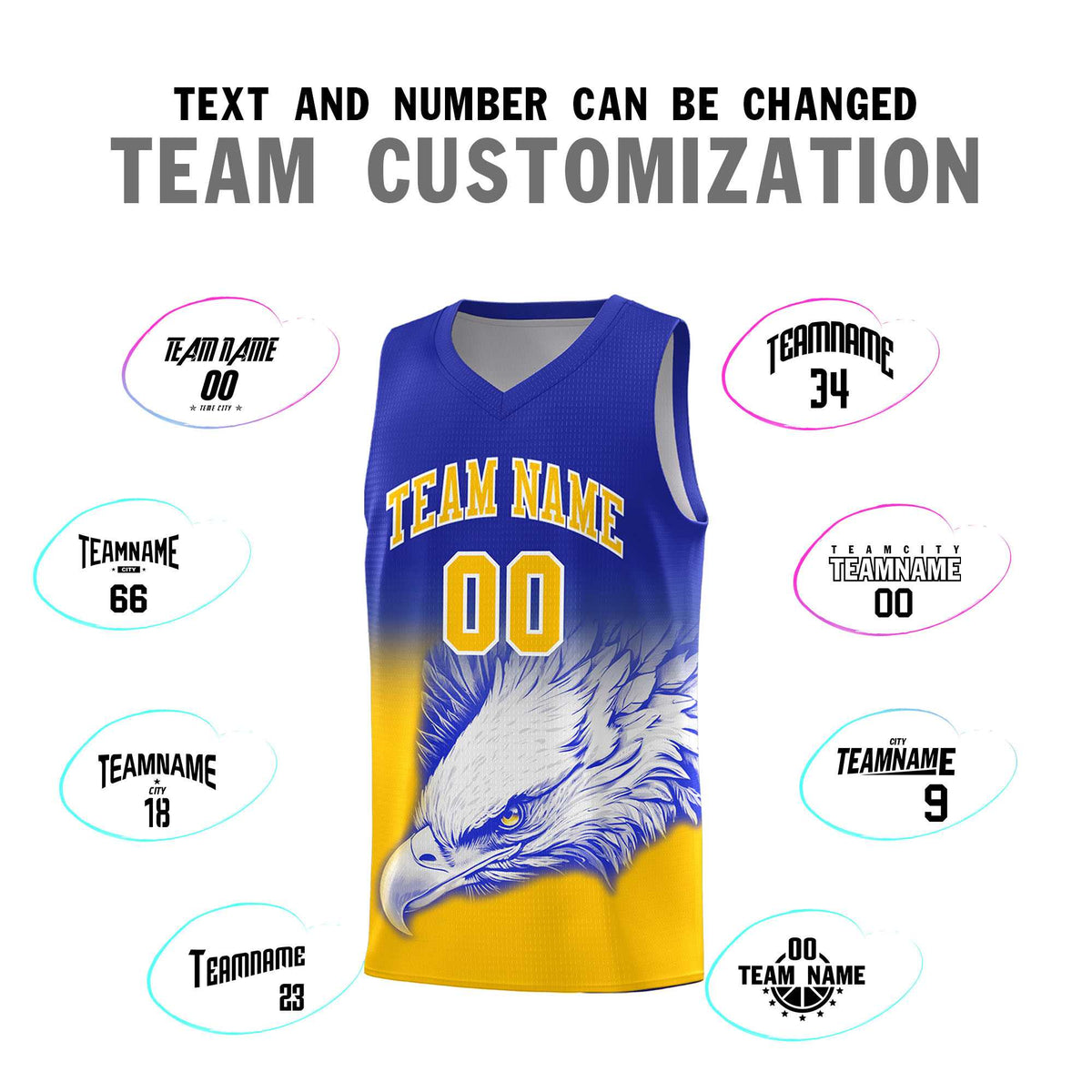 Custom Red Black Basketball Kits with Eagle Pattern