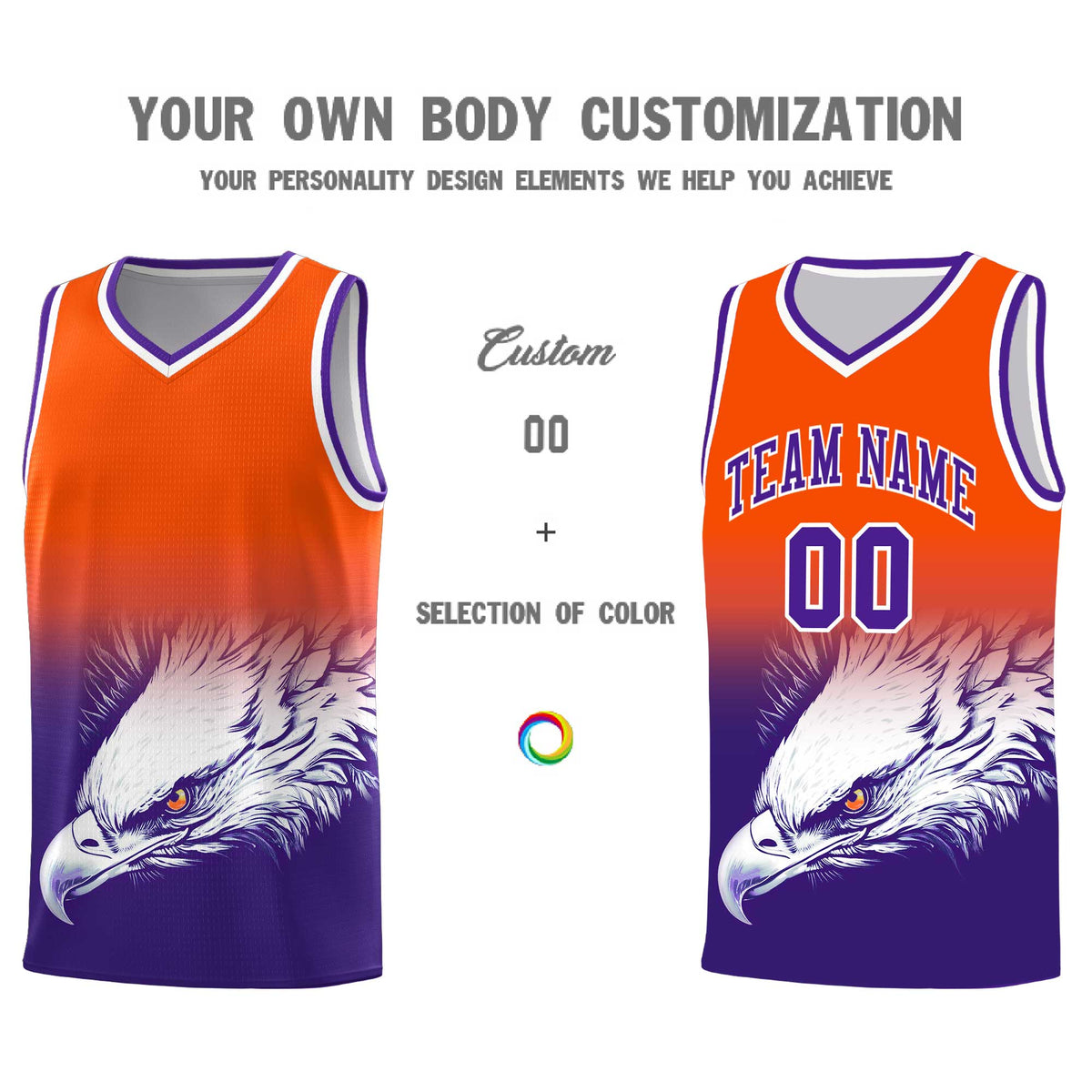 Custom Black Pink Basketball Kits with Eagle Pattern
