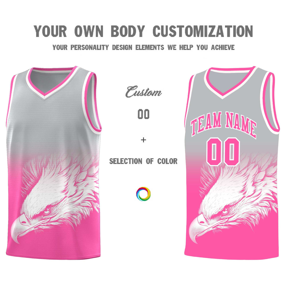 Custom Black Kelly Green Basketball Kits with Eagle Pattern