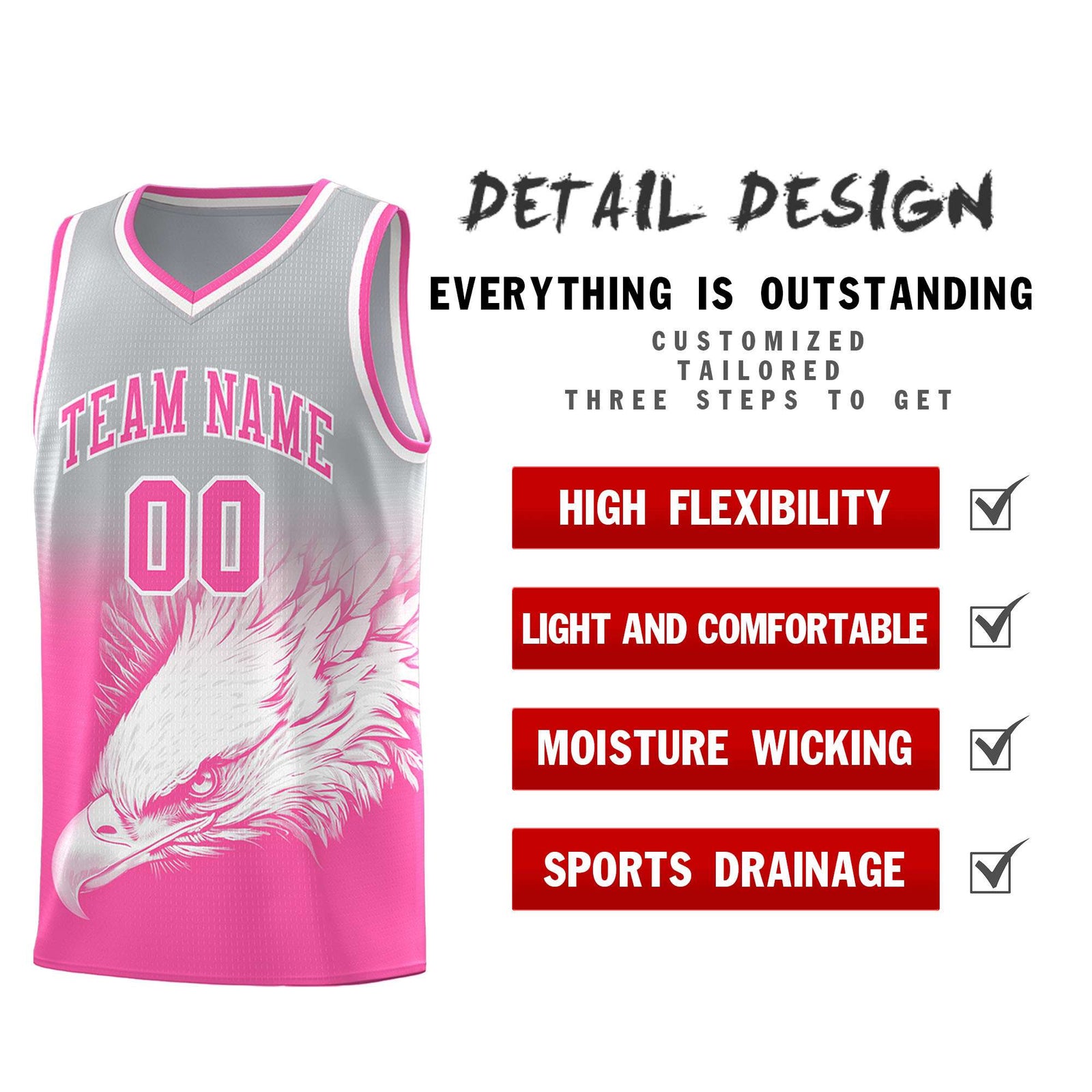 Custom Black Kelly Green Basketball Kits with Eagle Pattern