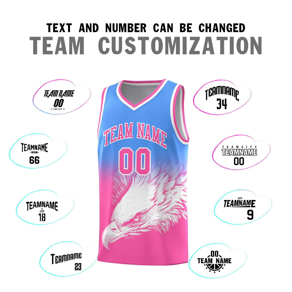 Custom Black Yellow Basketball Kits with Eagle Pattern