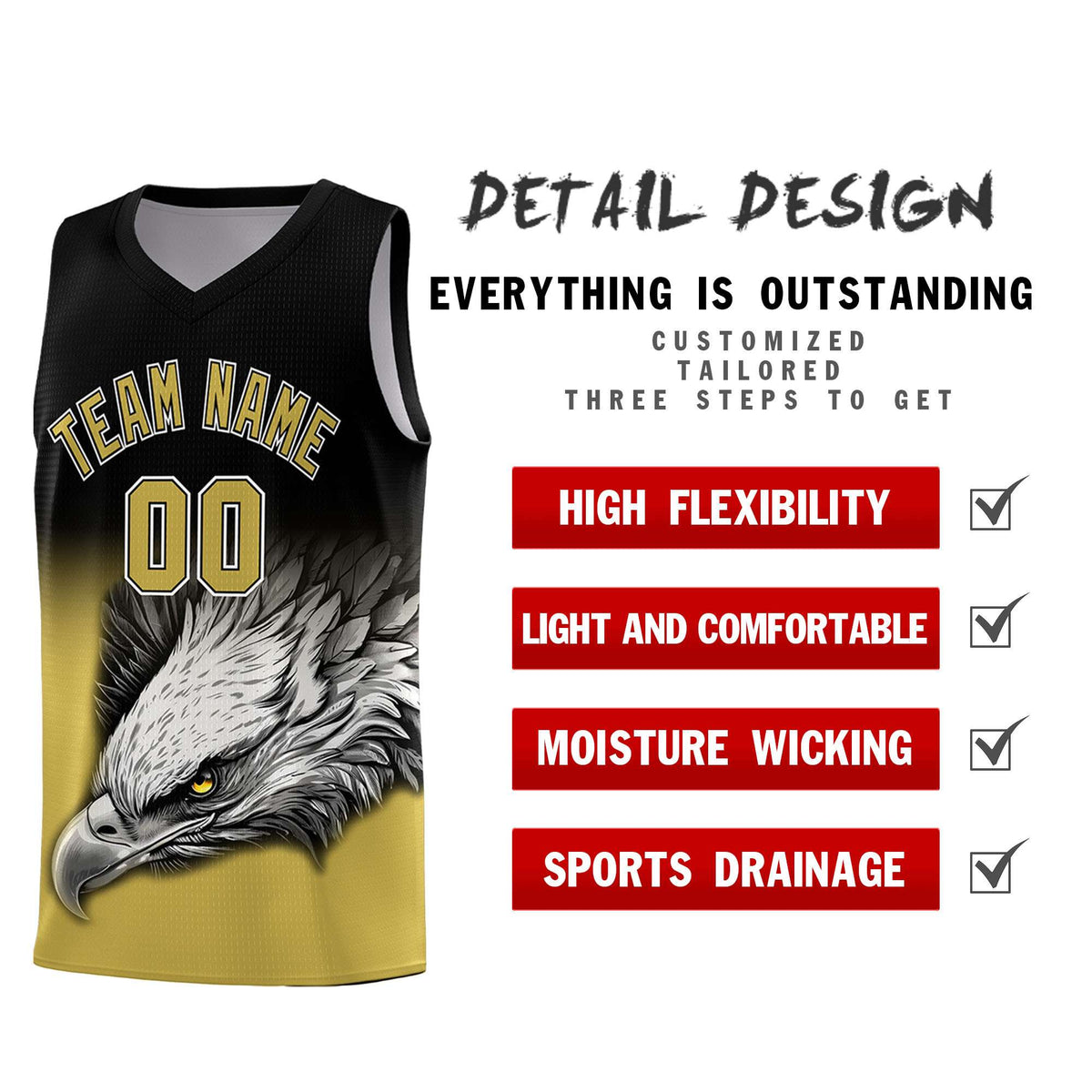 Custom Pink Purple Basketball Kits with Eagle Pattern