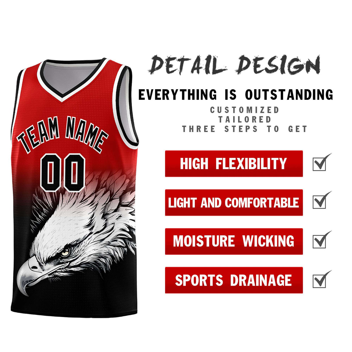 Custom Royal Yellow Basketball Kits with Eagle Pattern