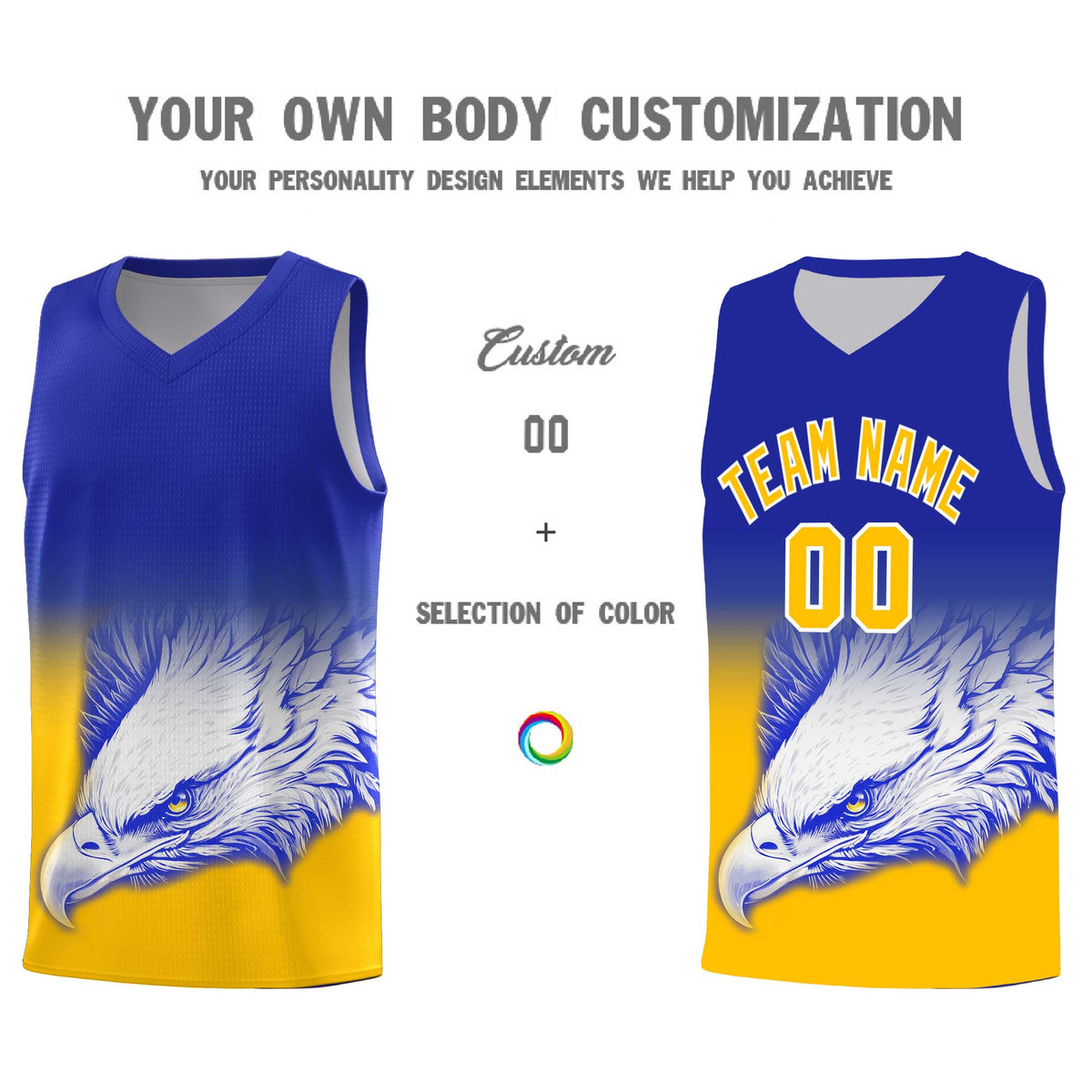 Custom Red Black Basketball Kits with Eagle Pattern