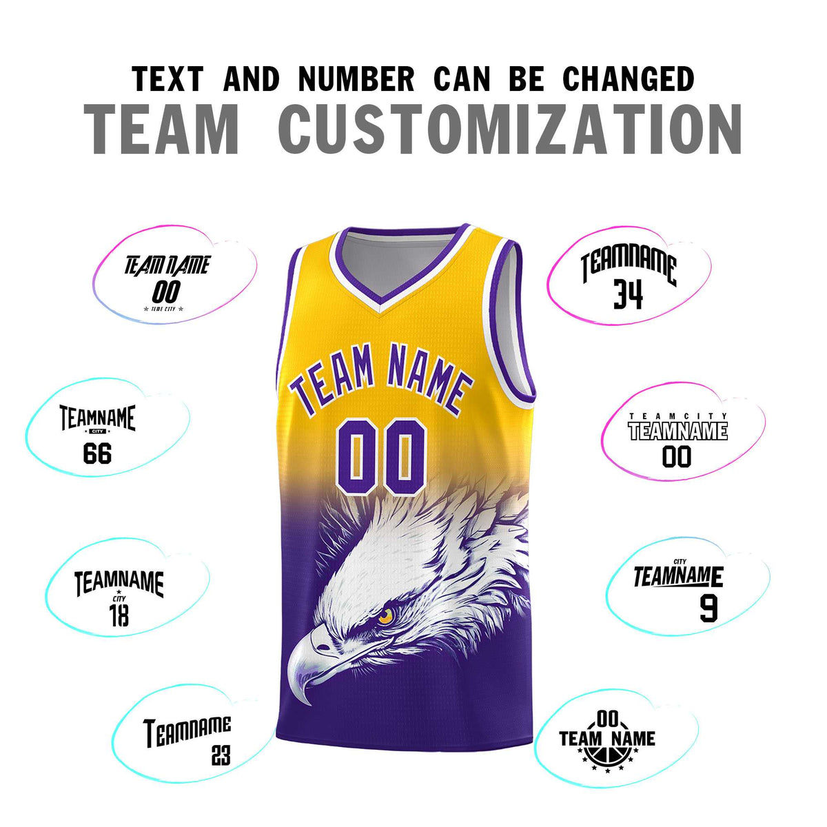 Custom Black Gray Basketball Kits with Eagle Pattern