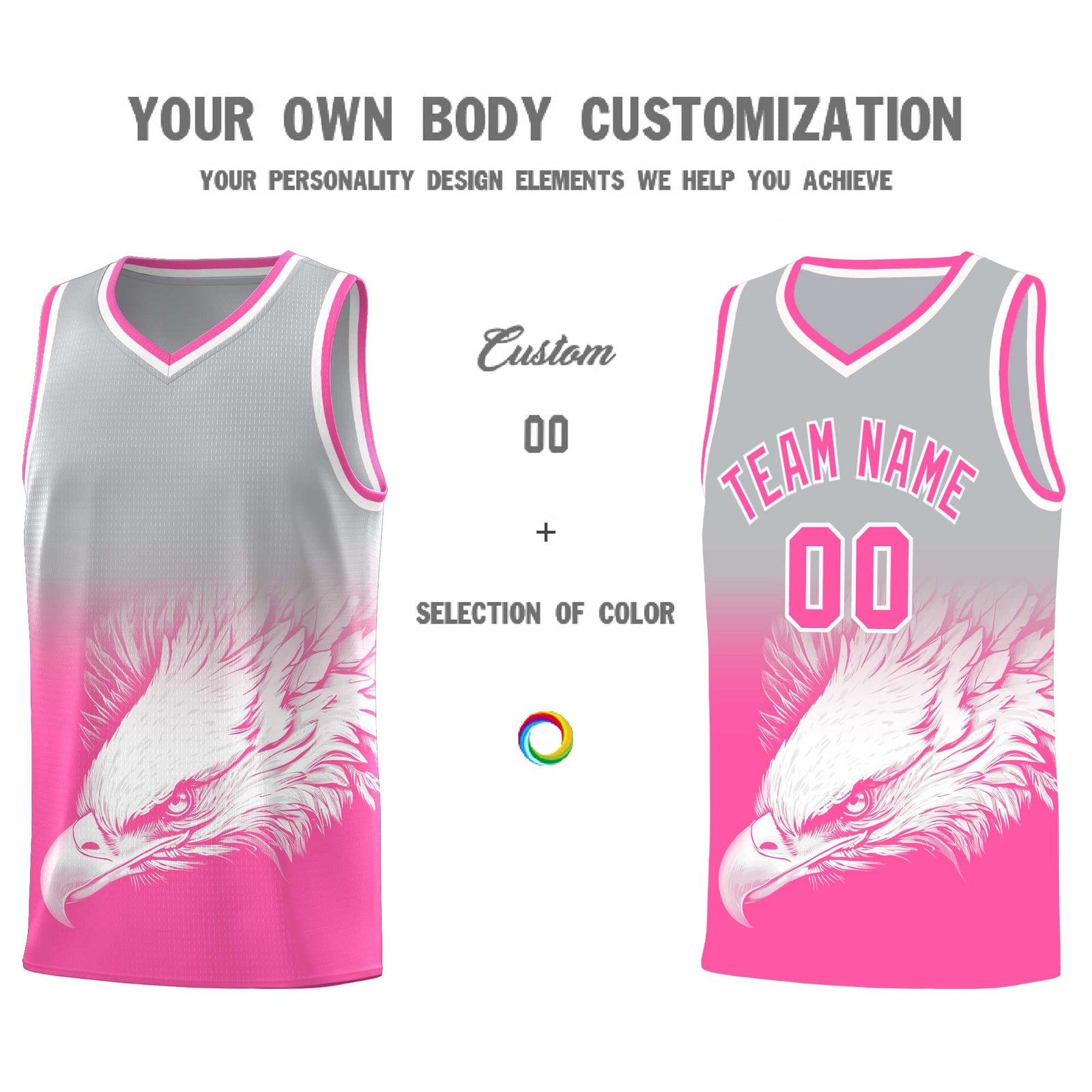 Custom Black Kelly Green Basketball Kits with Eagle Pattern