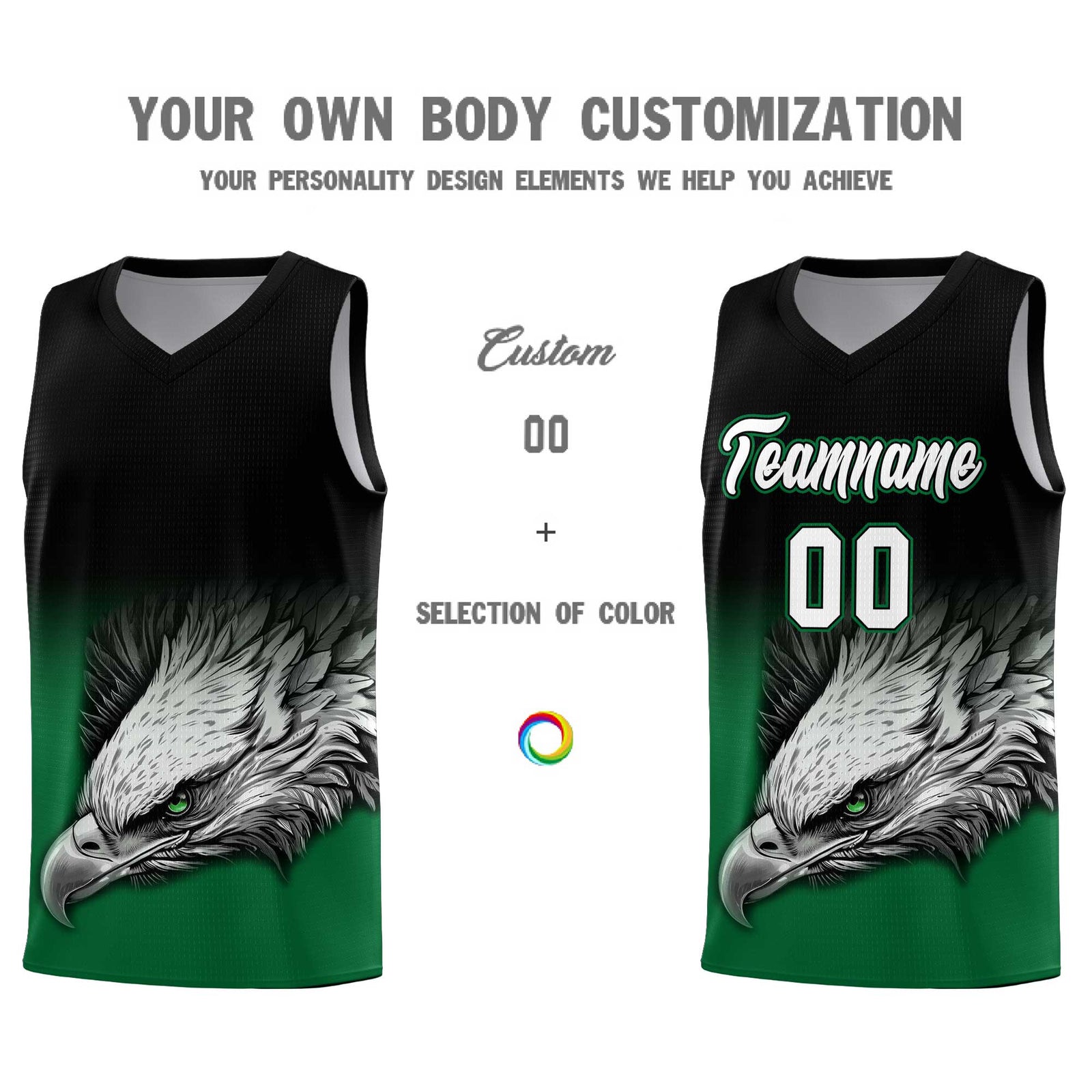 Custom Gray Pink Basketball Kits with Eagle Pattern
