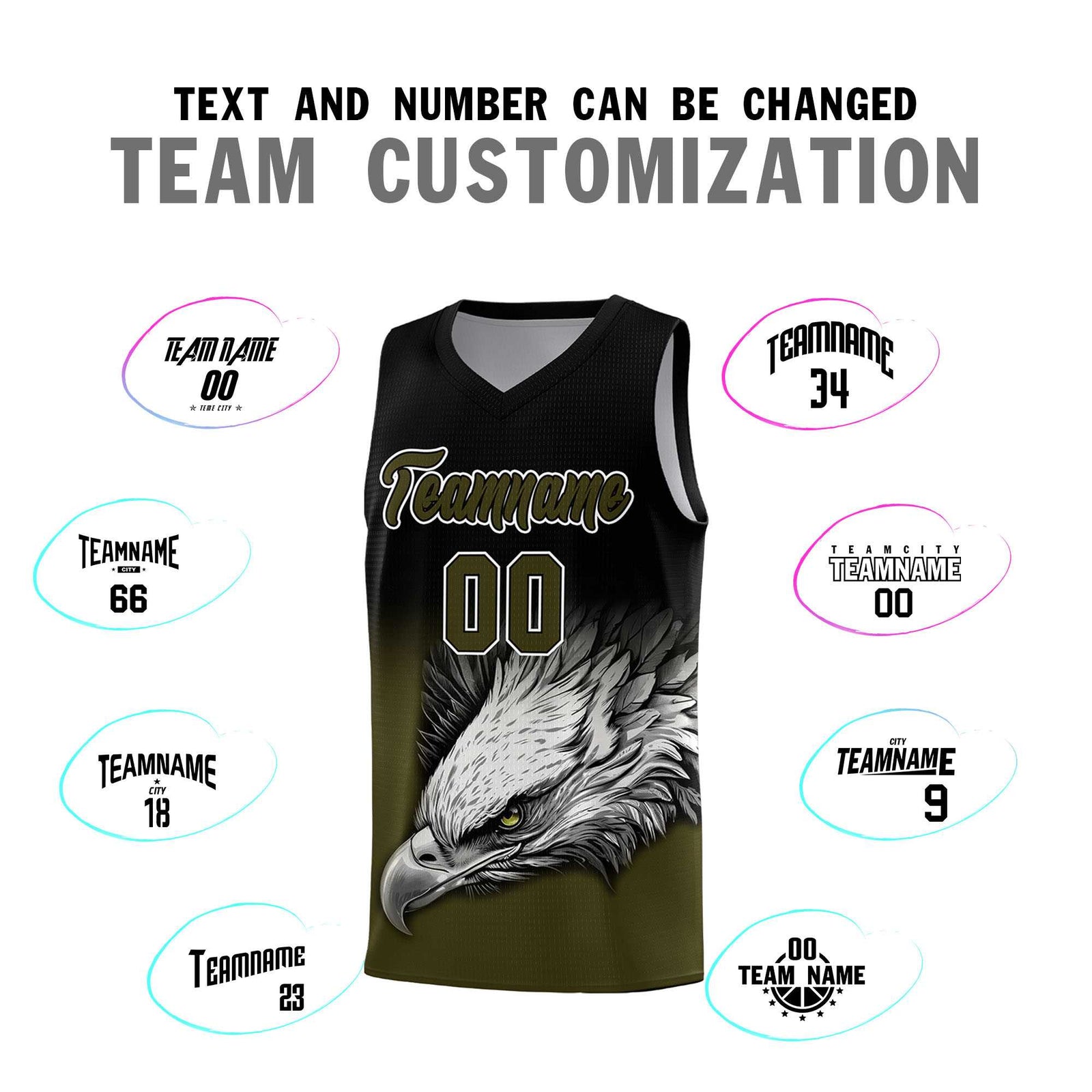 Custom Aqua Purple Basketball Kits with Eagle Pattern