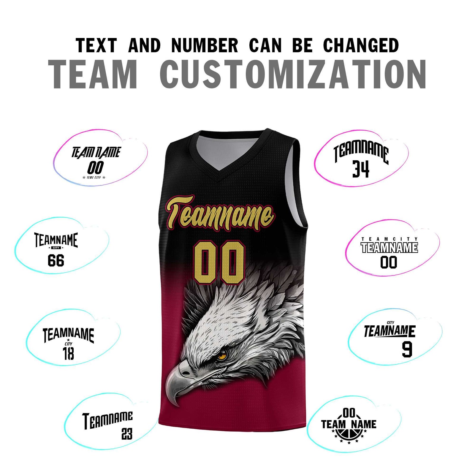 Custom Royal Kelly Green Basketball Kits with Eagle Pattern