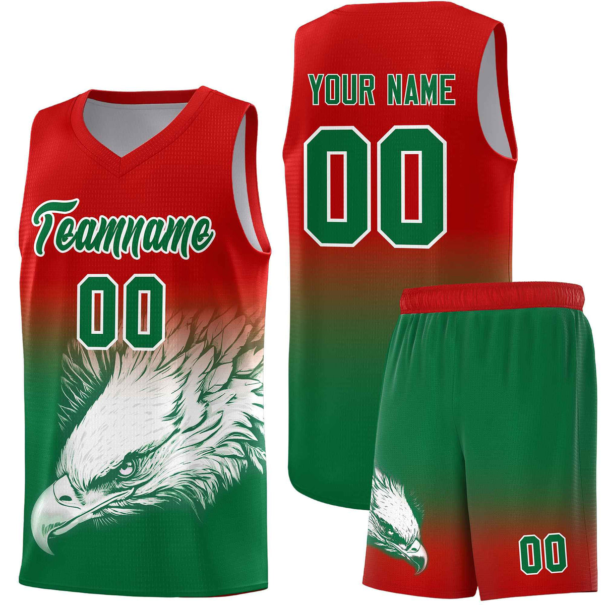 Custom Navy Powder Blue Basketball Kits with Eagle Pattern