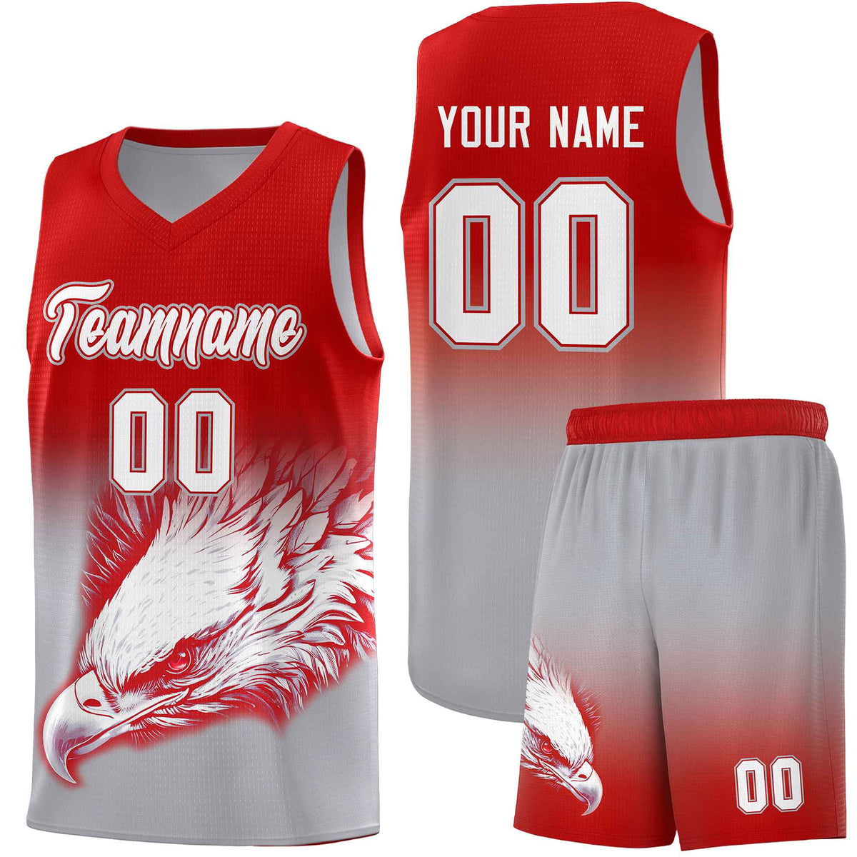 Custom Navy Teal Basketball Kits with Eagle Pattern