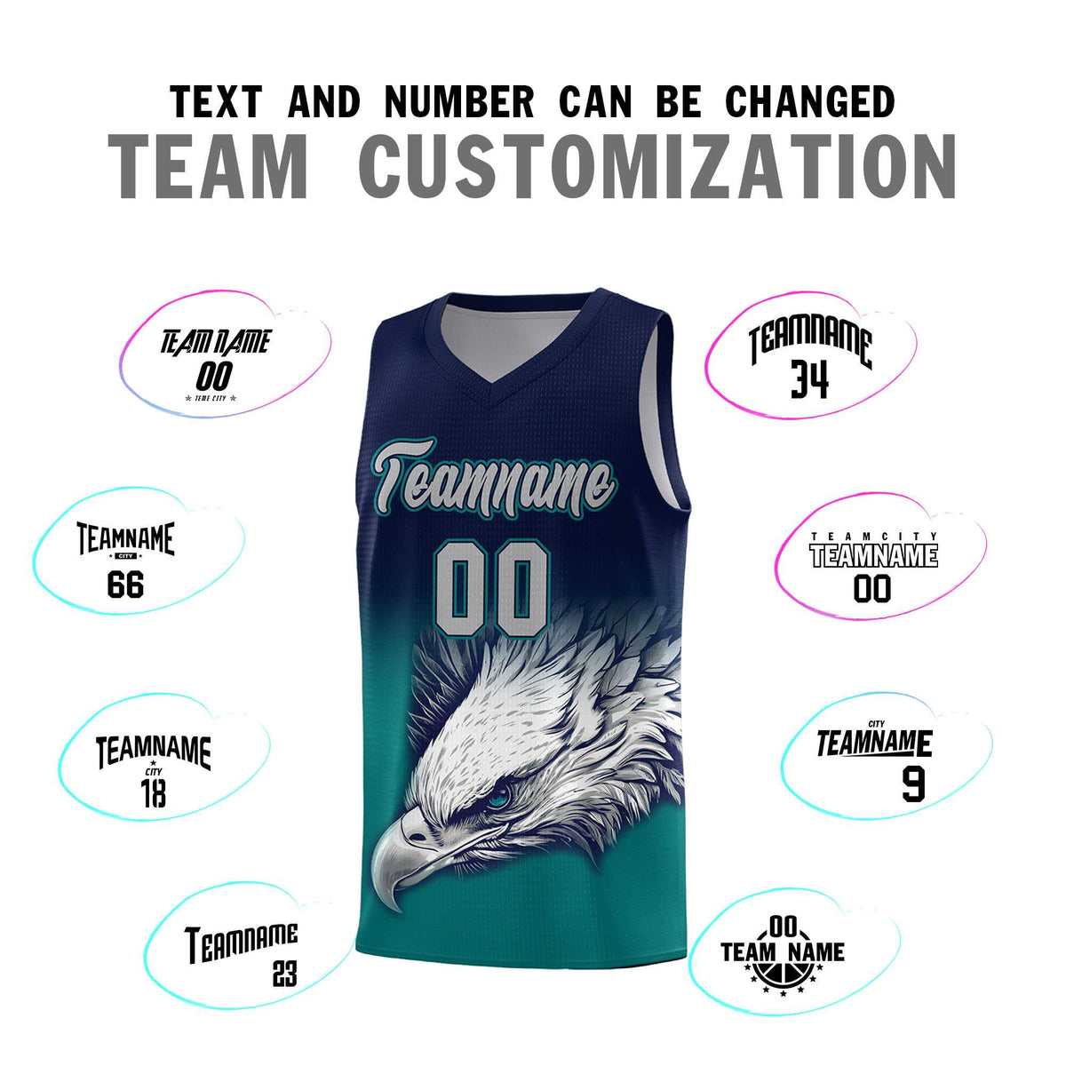 Custom Red Gray Basketball Kits with Eagle Pattern